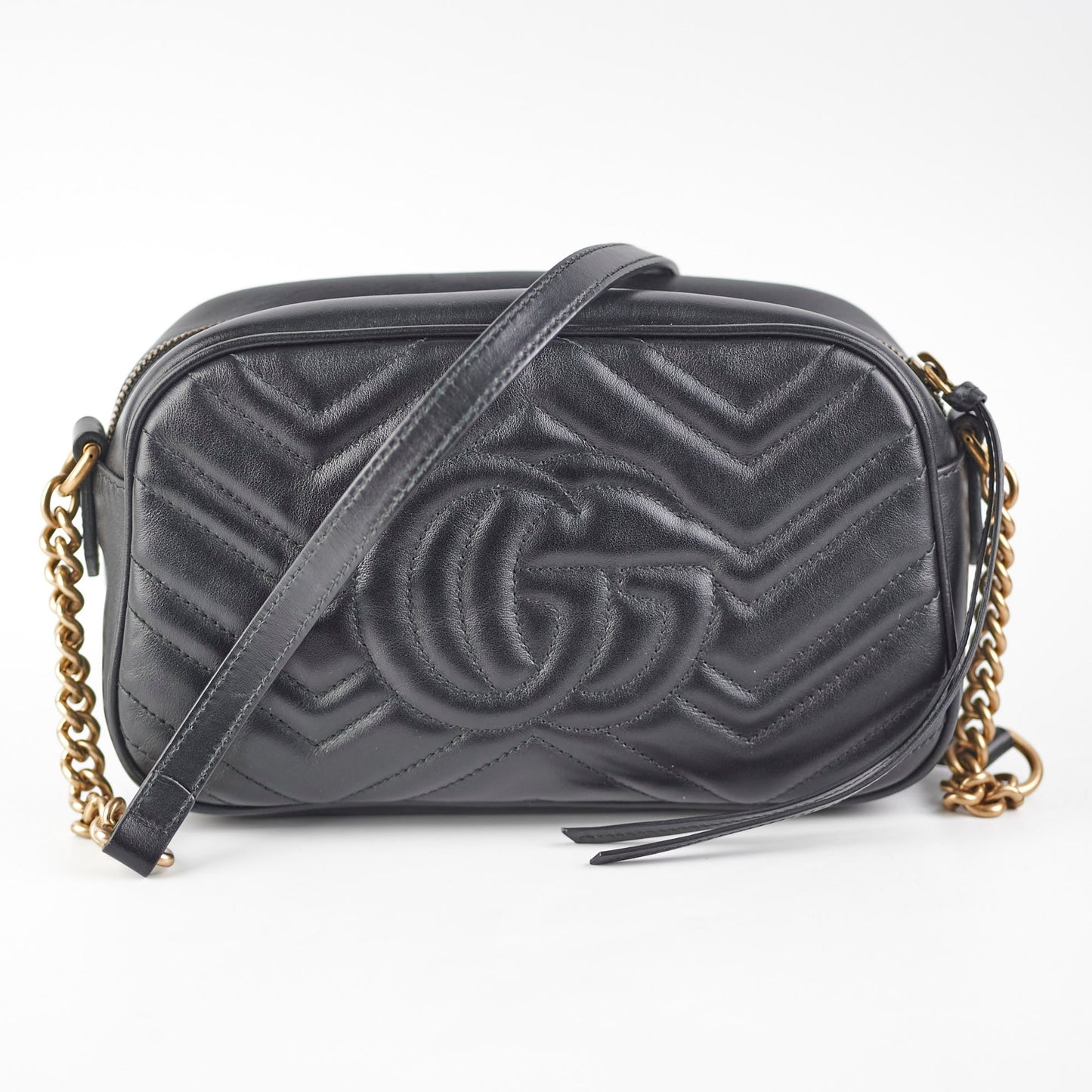 Gucci Marmont Camera Bag Black Small Crossbody Bag Black Bag