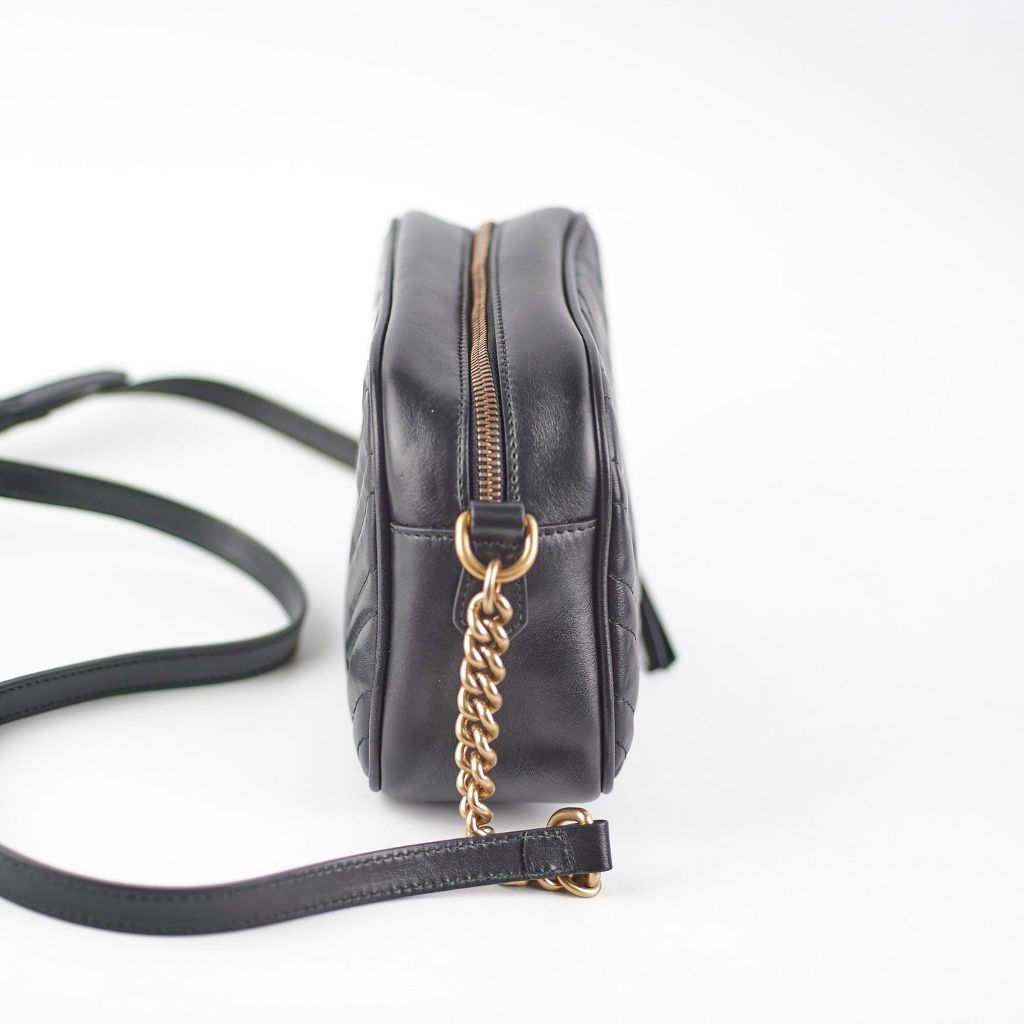 Gucci Marmont Camera Bag Black Small Crossbody Bag Black Bag