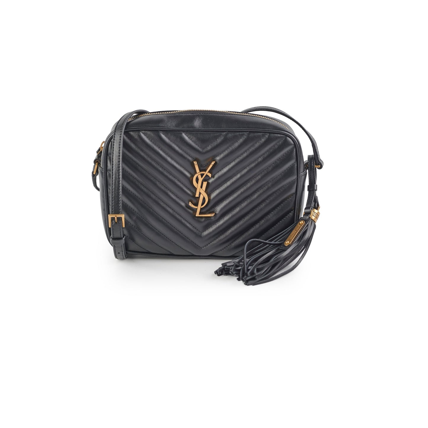 YSL Saint Laurent Lou Camera Crossbody Bag Black Crossbody Bag Black