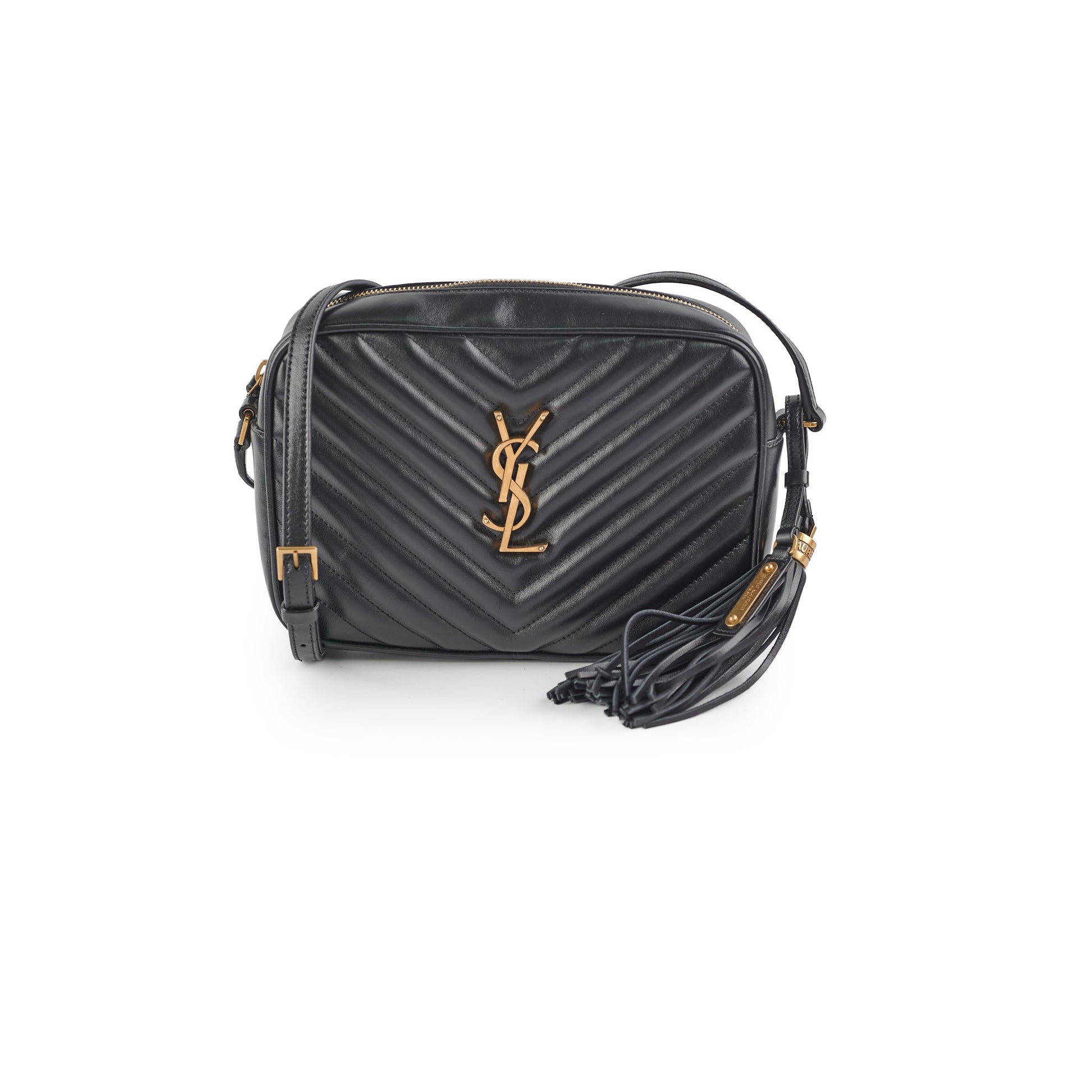YSL Saint Laurent Lou Camera Crossbody Bag Black Crossbody Bag Black