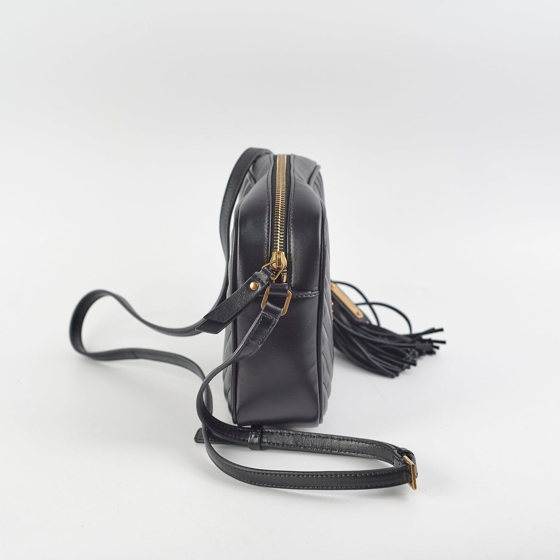 YSL Saint Laurent Lou Camera Crossbody Bag Black Crossbody Bag Black
