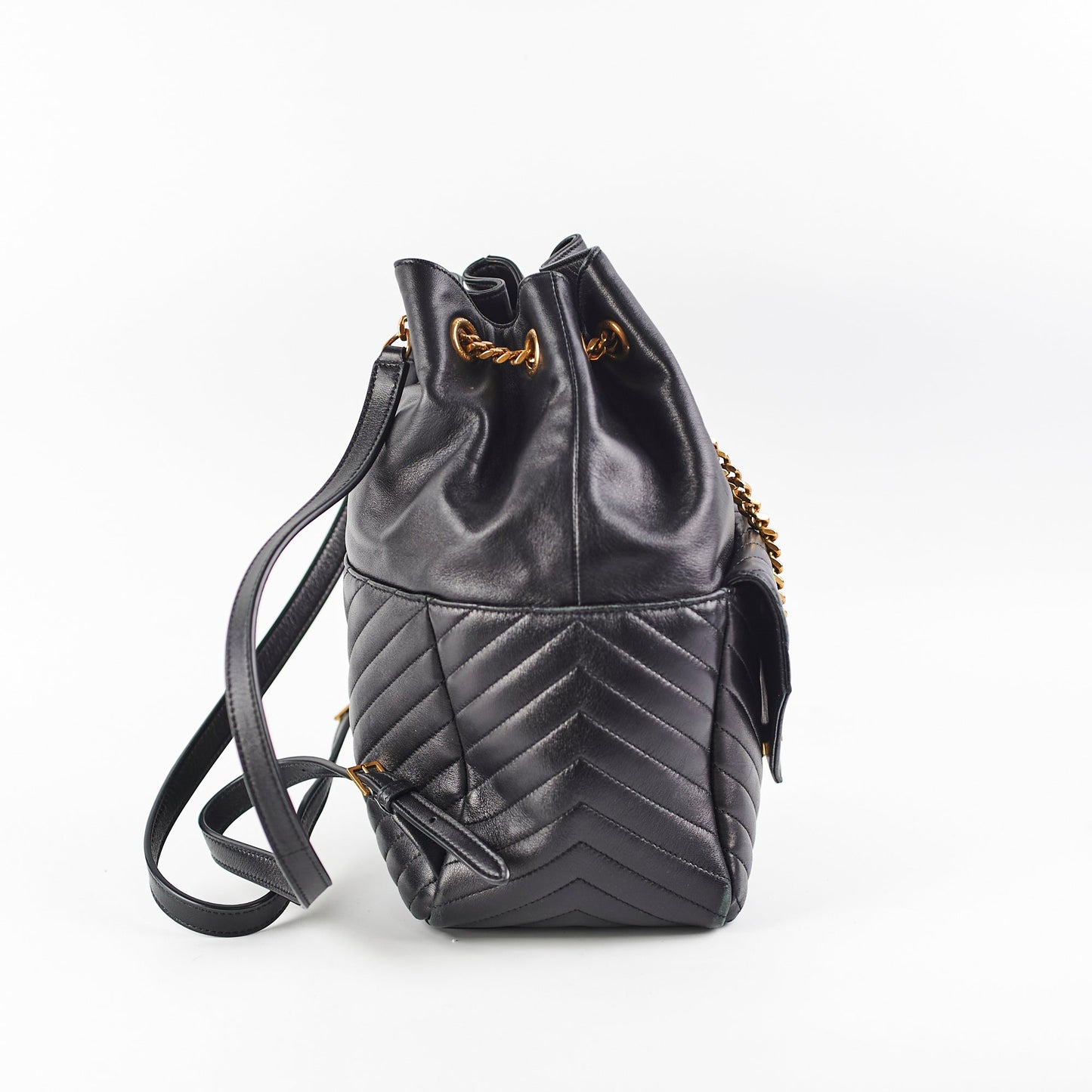YSL Saint Laurent Joe Backpack Quilted Black