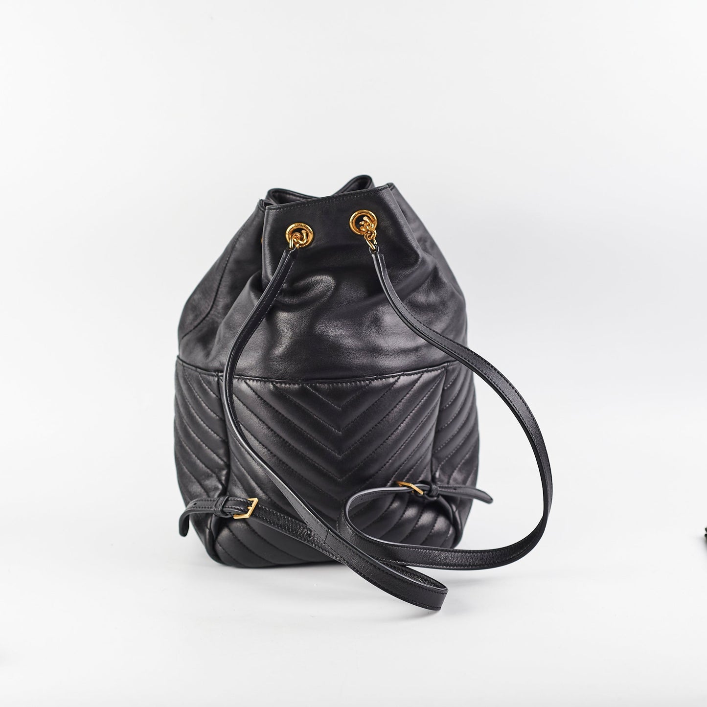 YSL Saint Laurent Joe Backpack Quilted Black