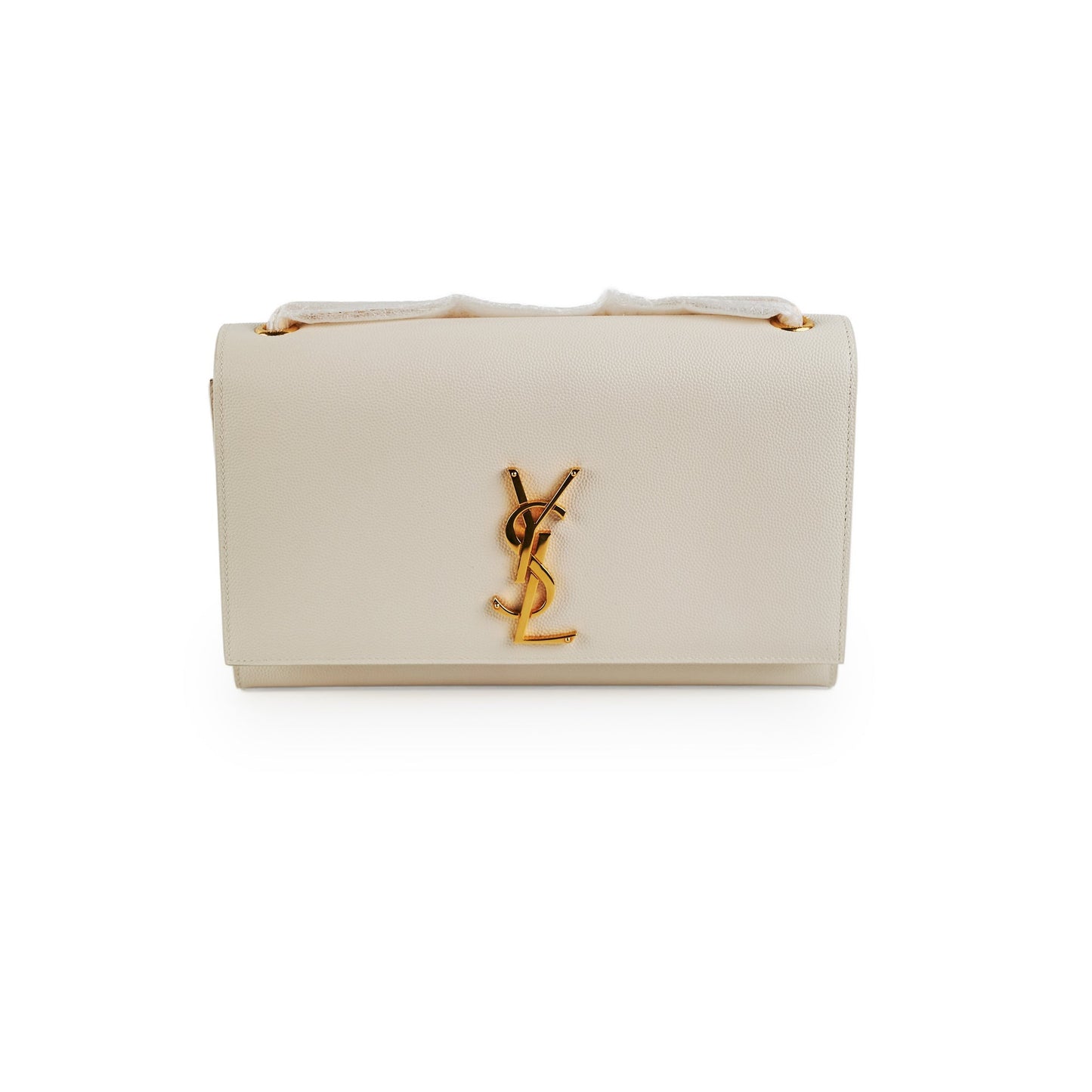 YSL Saint Laurent Kate Crossbody Bag White Medium