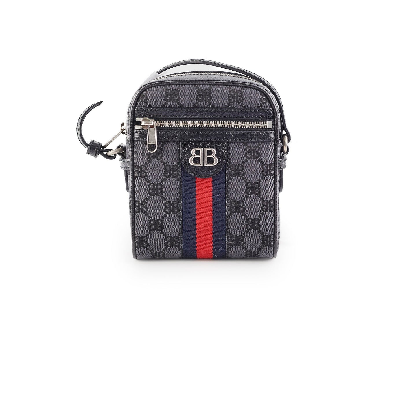 Gucci Balenciaga Crossbody Bag Monogram Black