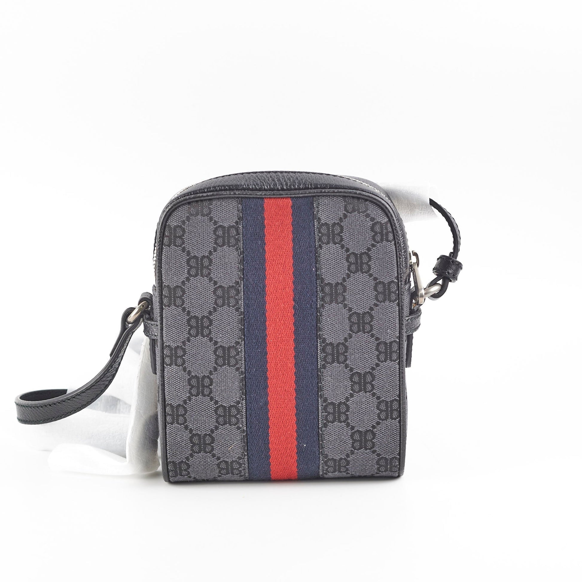 Gucci Balenciaga Crossbody Bag Monogram Black