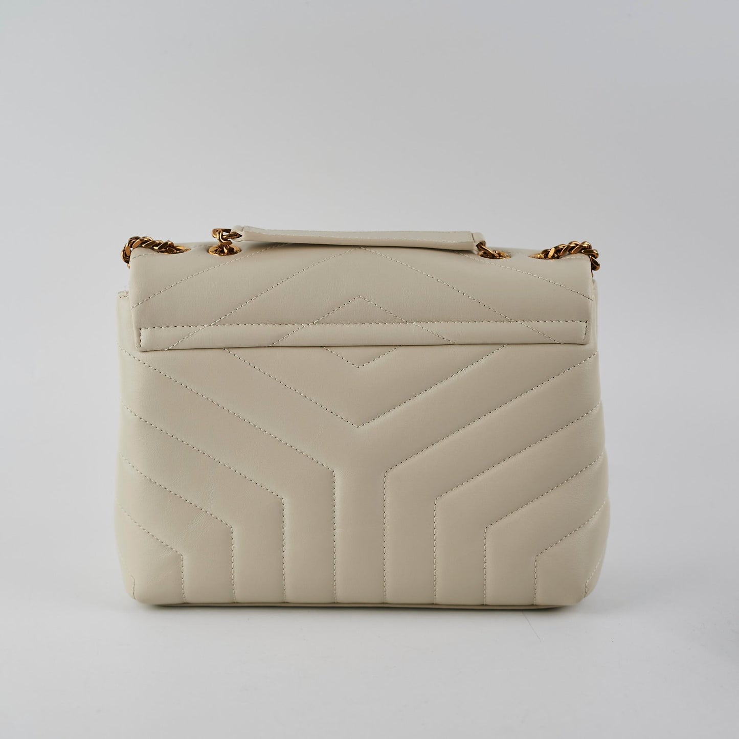 YSL Saint Laurent Lou Lou Crossbody Bag Cream Small