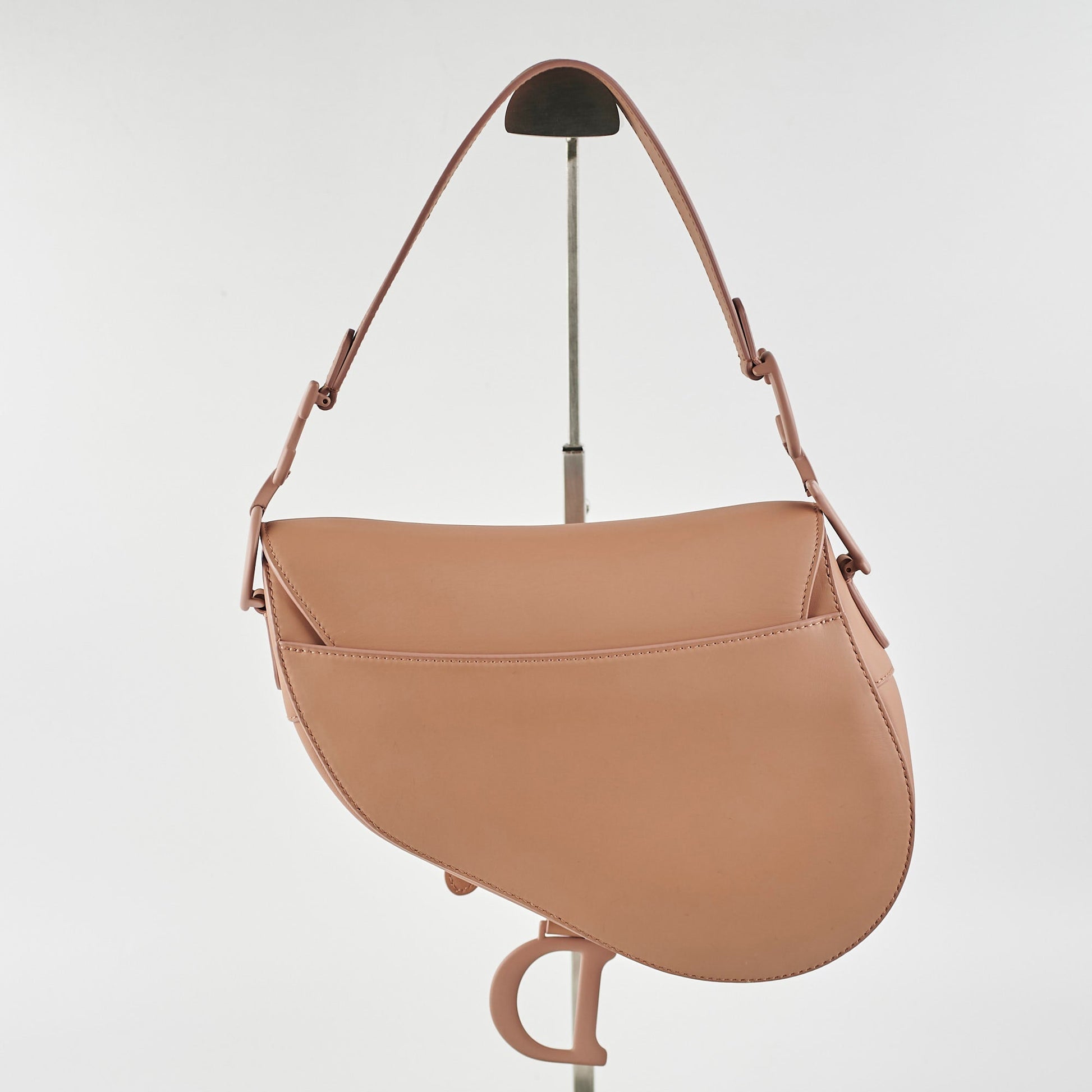 Dior Christian Ultramatte Saddle Bag Blush Shoulder Bag