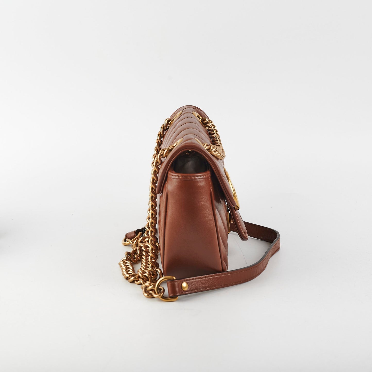 Gucci Marmont Shoulder Bag Brown Mini