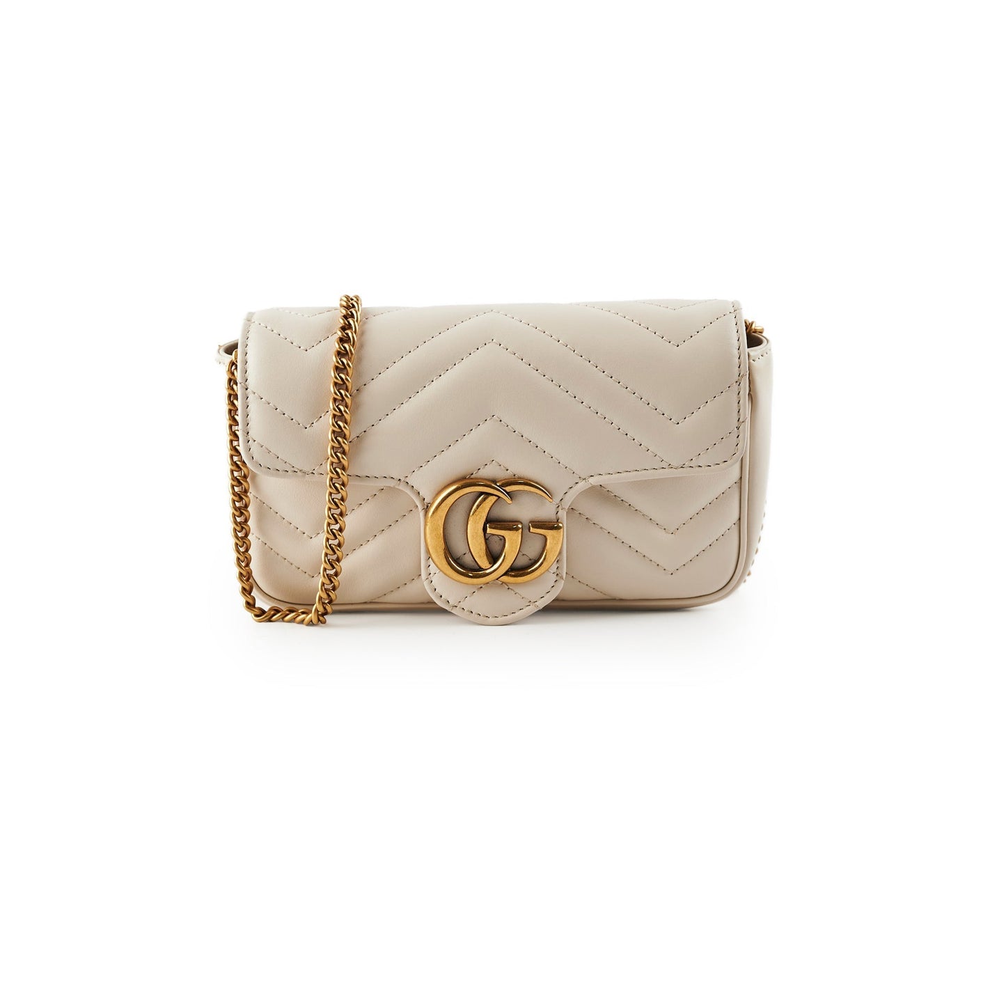 Gucci Super Marmont Crossbody Cream Mini Crossbody Bag
