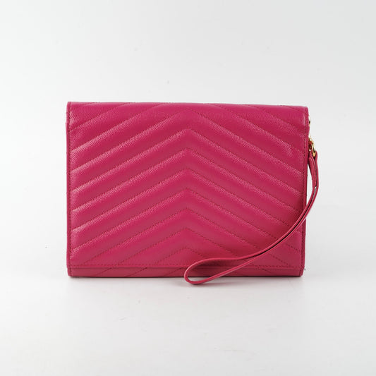 YSL Saint Laurent Clutch Pink Clutch Bag