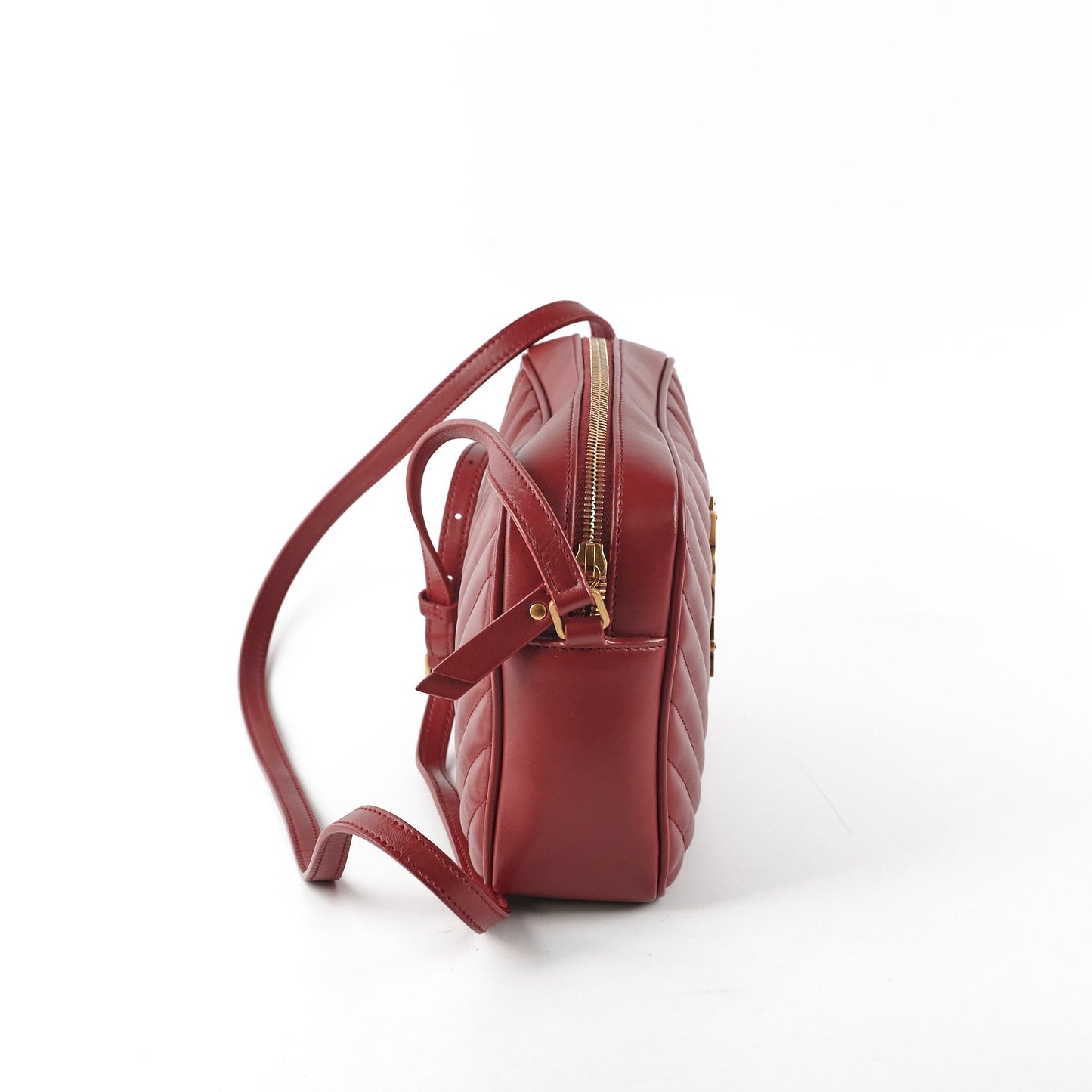 YSL Saint Laurent Lou Camera Bag Burgundy Travel Bag