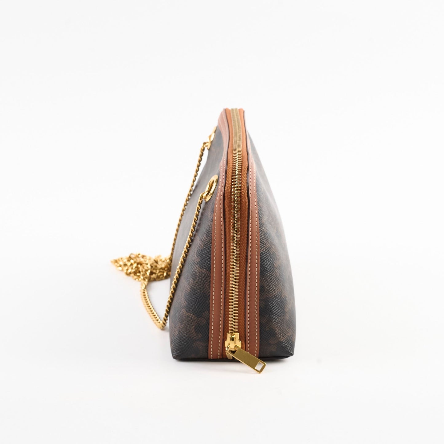Luxury Chain Bag Triomphe Canvas Tan Travel Bag