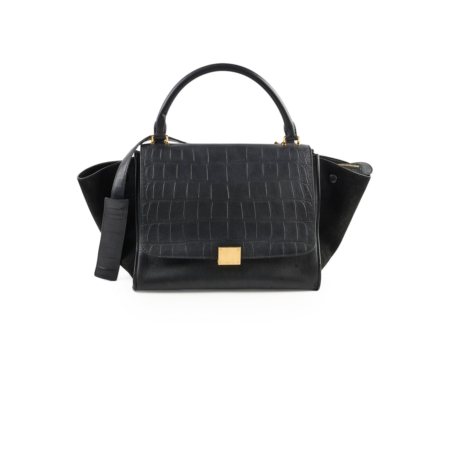 Luxury Meium Trapeze All Handbag Black Travel Bag