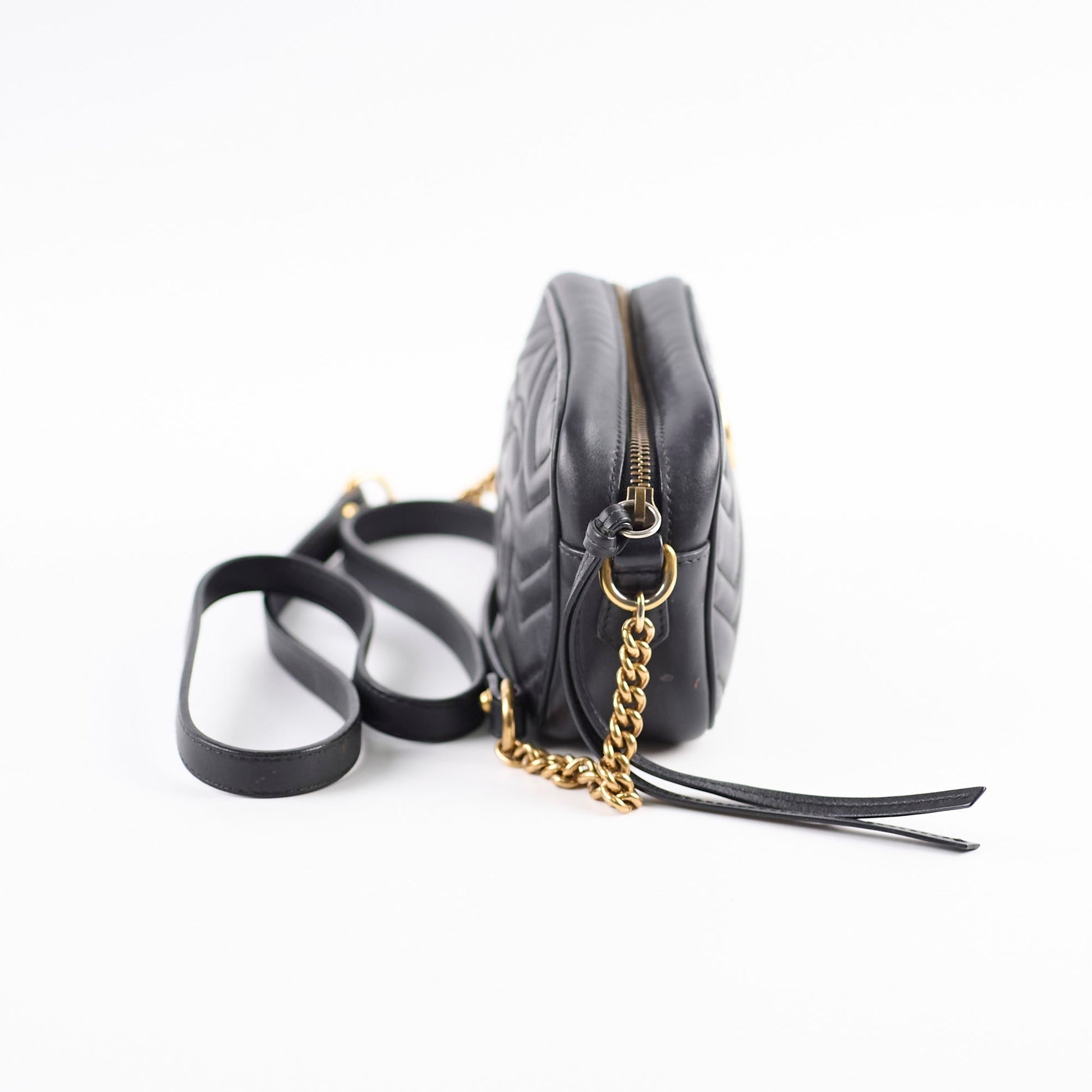 Gucci Marmont Camera Bag Black Mini Crossbody Bag 4