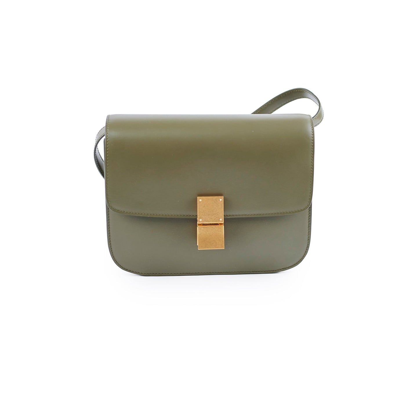 Luxury Box Bag Olive Medium Travel Bag
