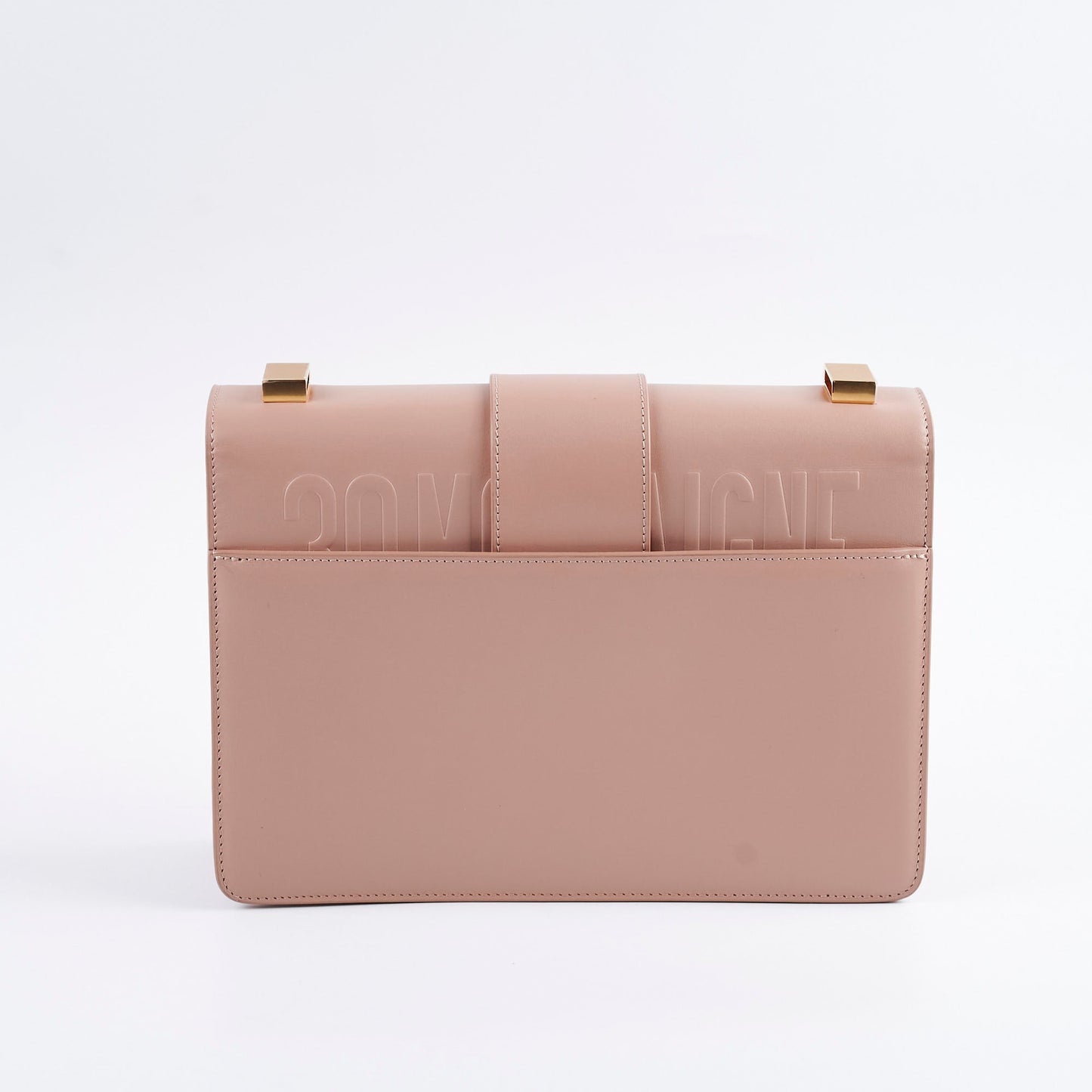 Dior Christian Montaigne Dusty Calfskin Crossbody Bag Pink
