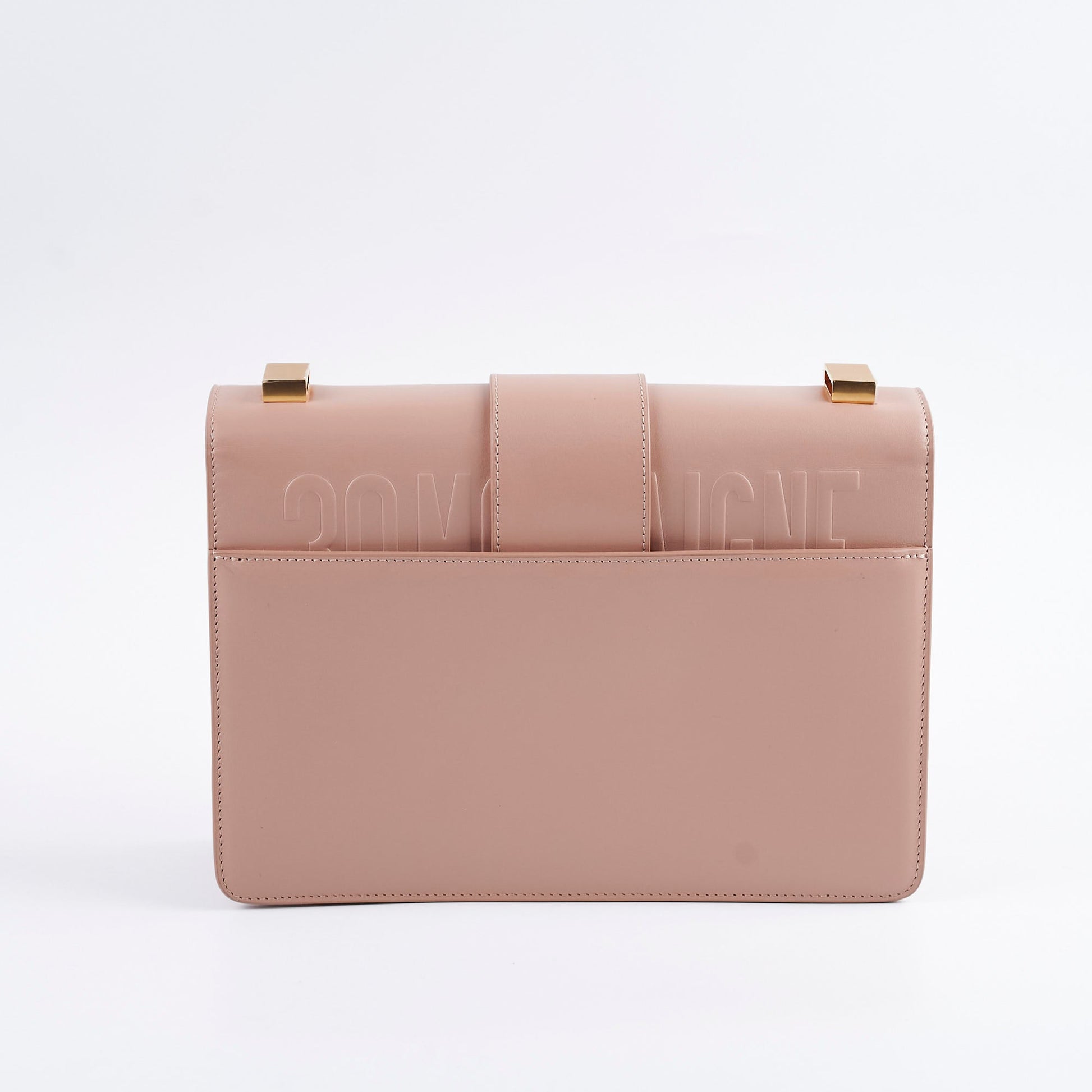 Dior Christian Montaigne Dusty Calfskin Crossbody Bag Pink