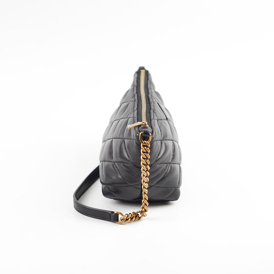 YSL Saint Laurent 22515 Saint Laurent Mini Quilted Leather Bag Black Shoulder Bag