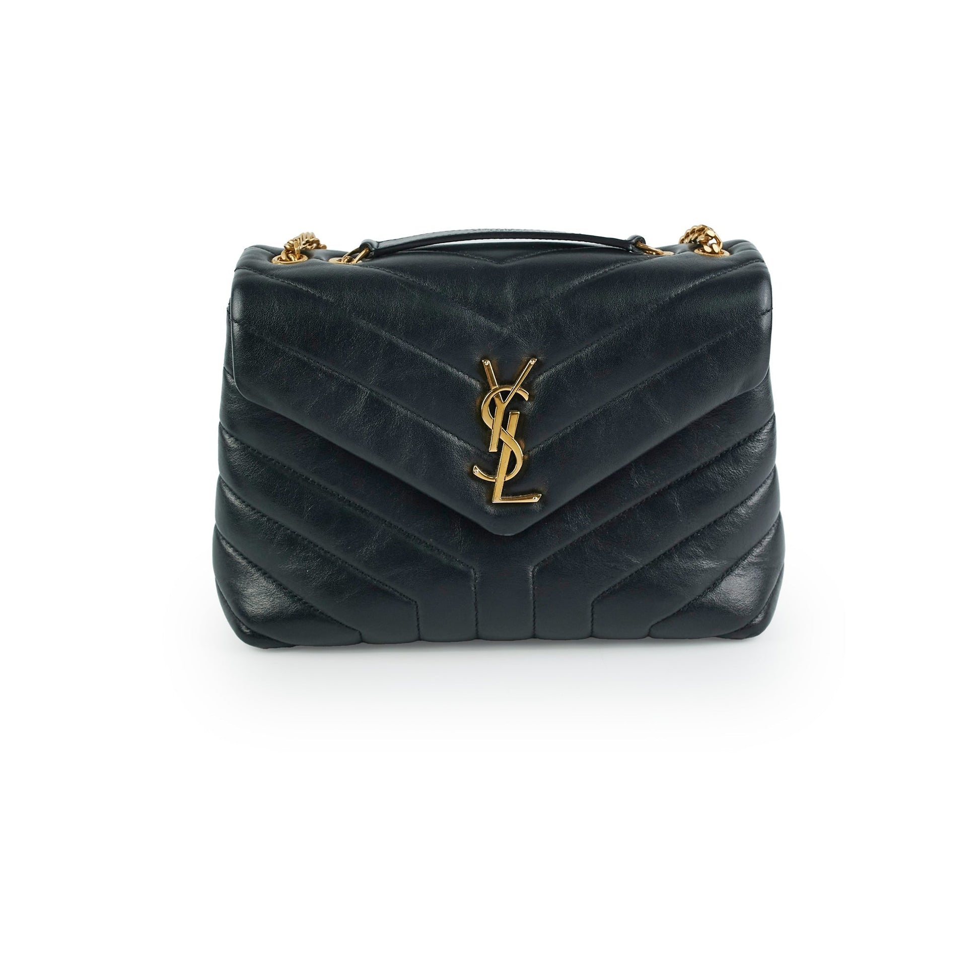 YSL Saint Laurent Lou Lou Shoulder Bag Black Small