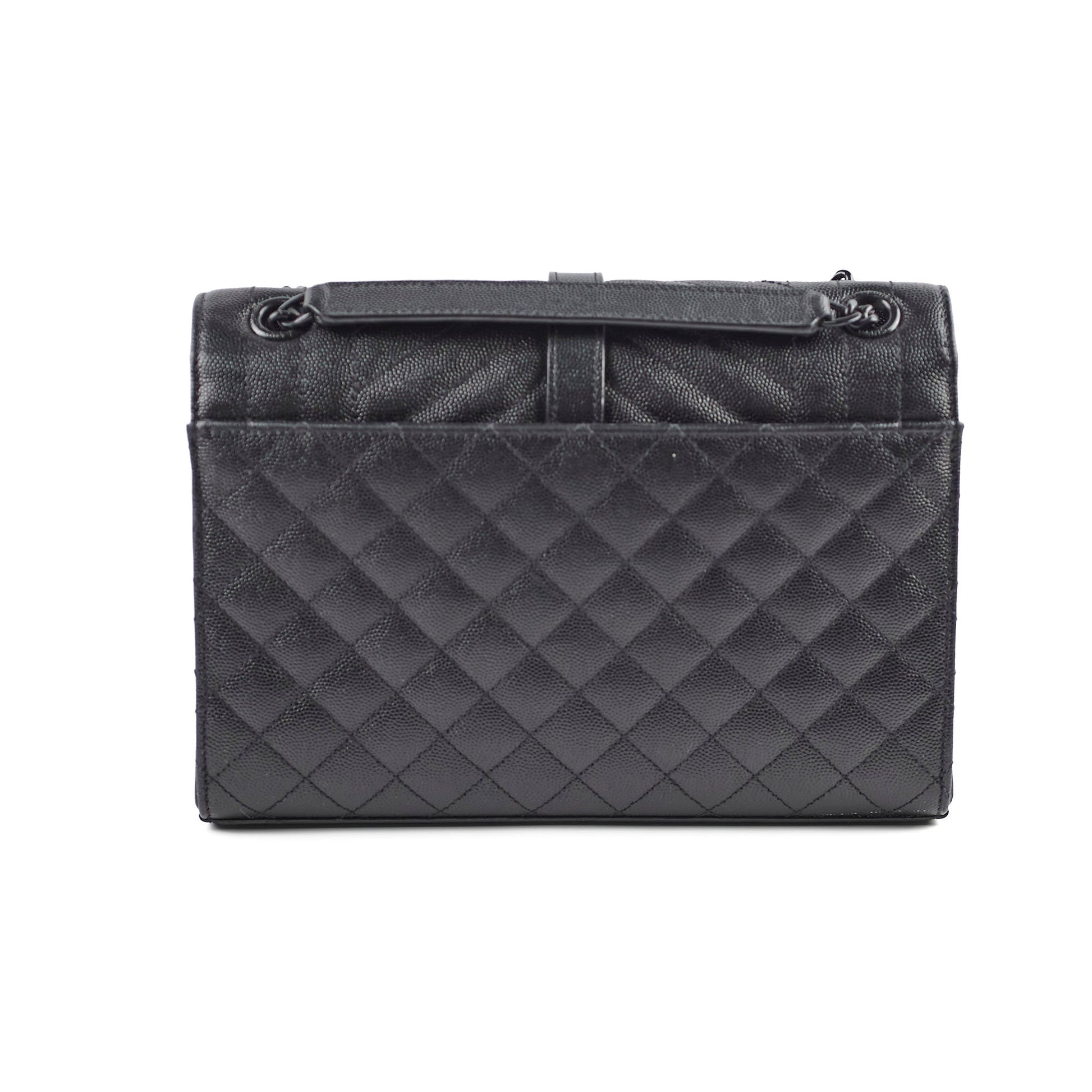 YSL Saint Laurent Envelope Bag Quilted Black Shoulder Bag