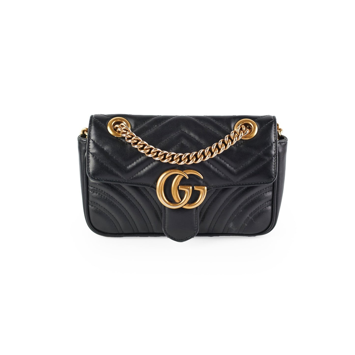 Gucci Marmont Shoulder Bag Black Mini Crossbody Bag Shoulder Bag