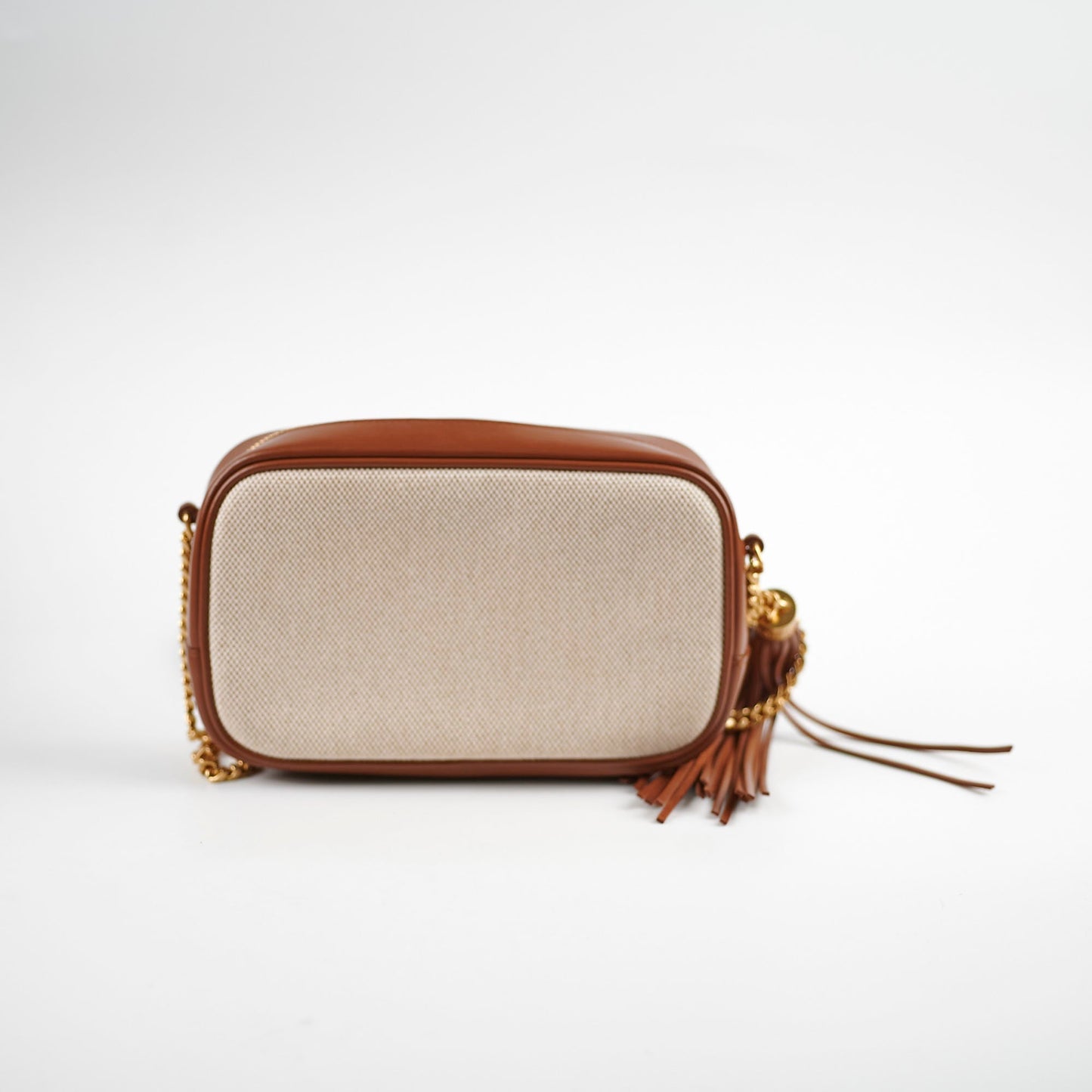 YSL Saint Laurent Lou Bag Canvas Brown Mini Crossbody Bag