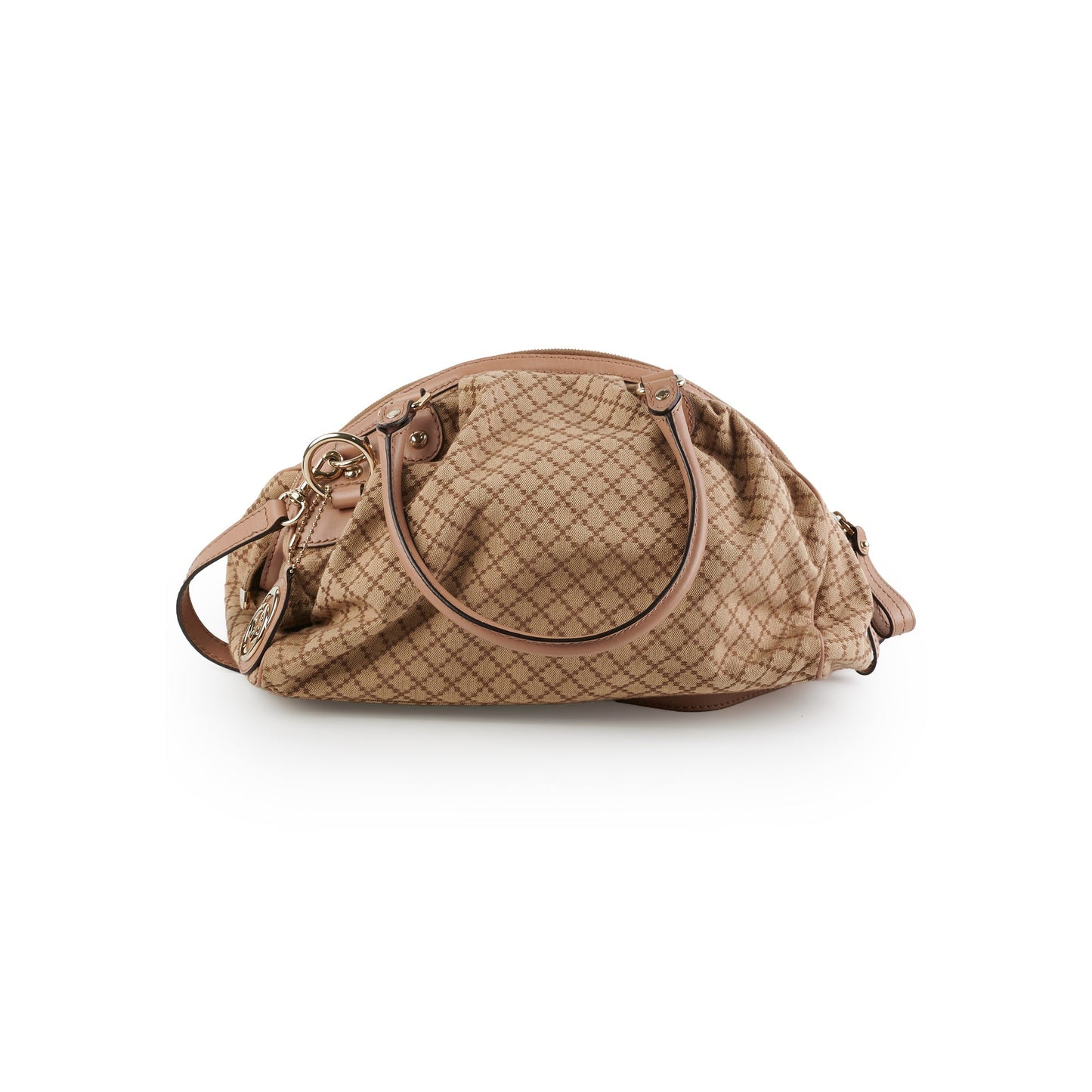 Gucci Tote Bag Brown Pink Shoulder Bag