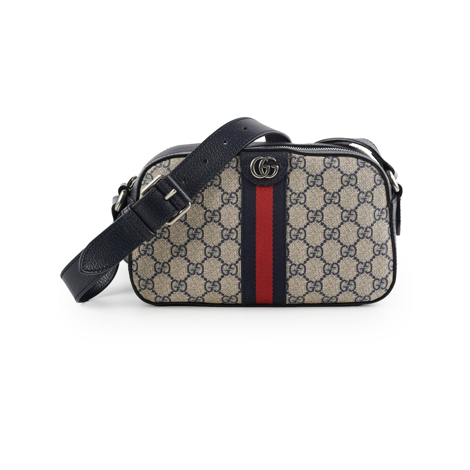 Gucci Navy Crossbody Monogram Crossbody Bag