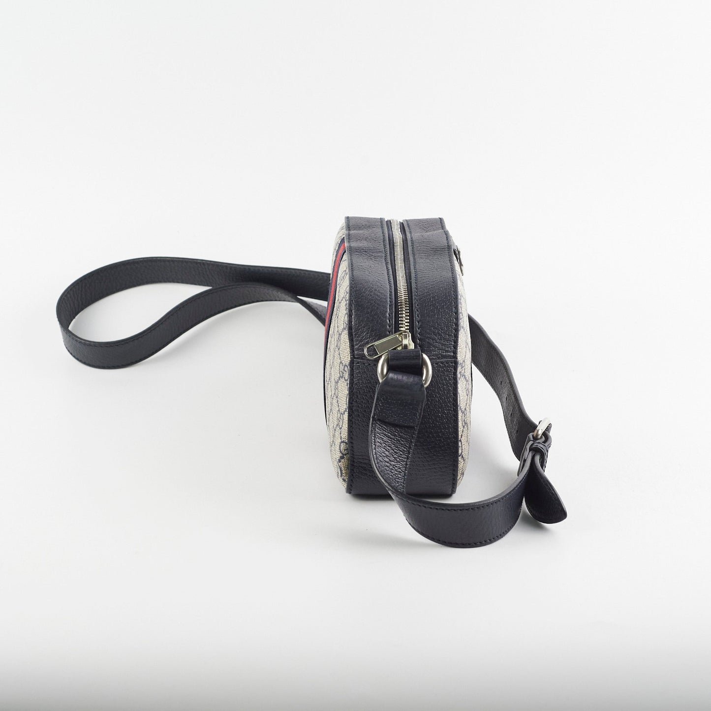 Gucci Navy Crossbody Monogram Crossbody Bag