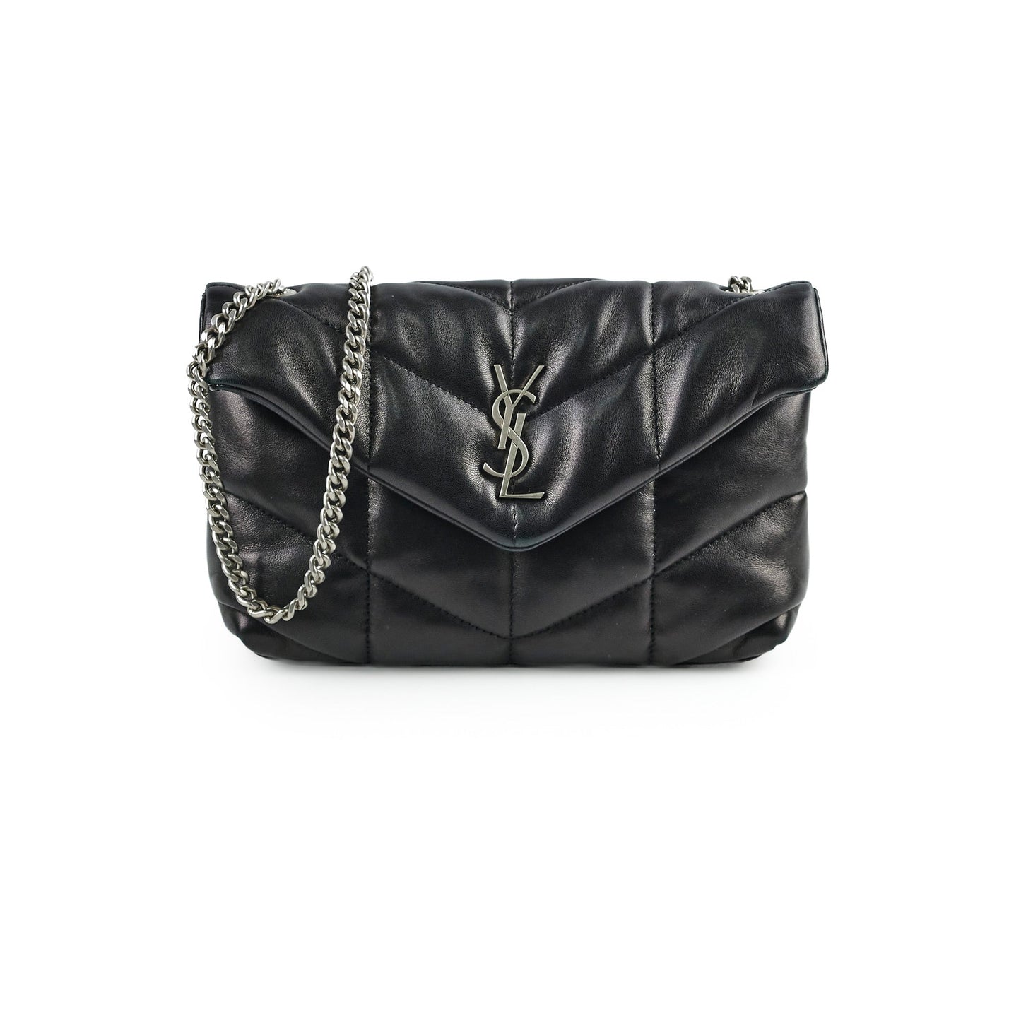 YSL Saint Laurent Puffer Bag Black Toy Crossbody Bag