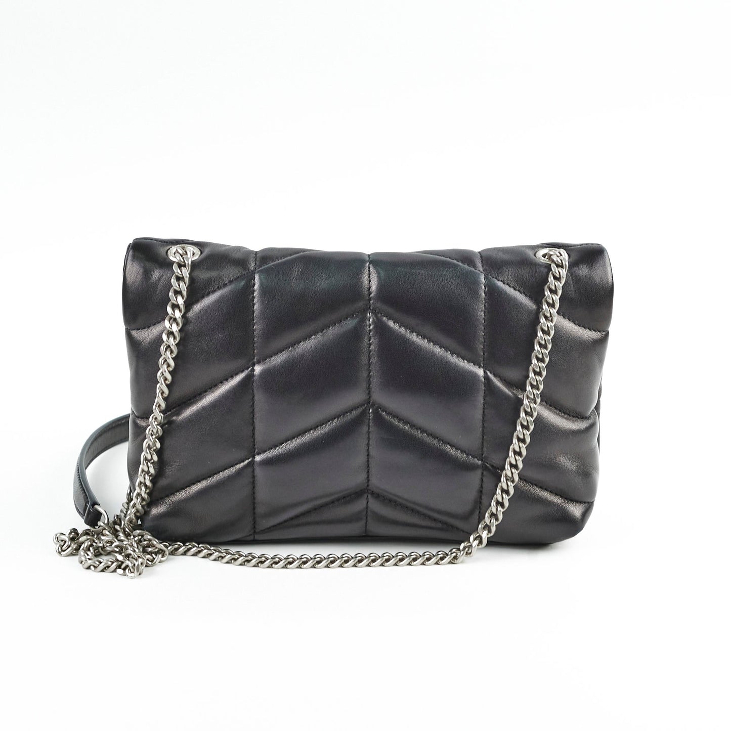 YSL Saint Laurent Puffer Bag Black Toy Crossbody Bag