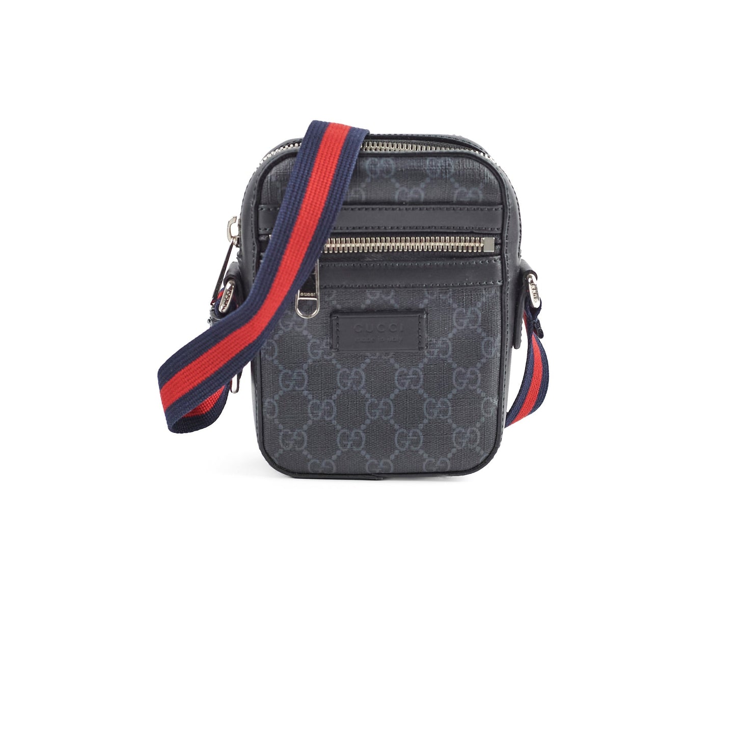 Gucci Supreme Messenger Bag Dark Grey Crossbody Bag