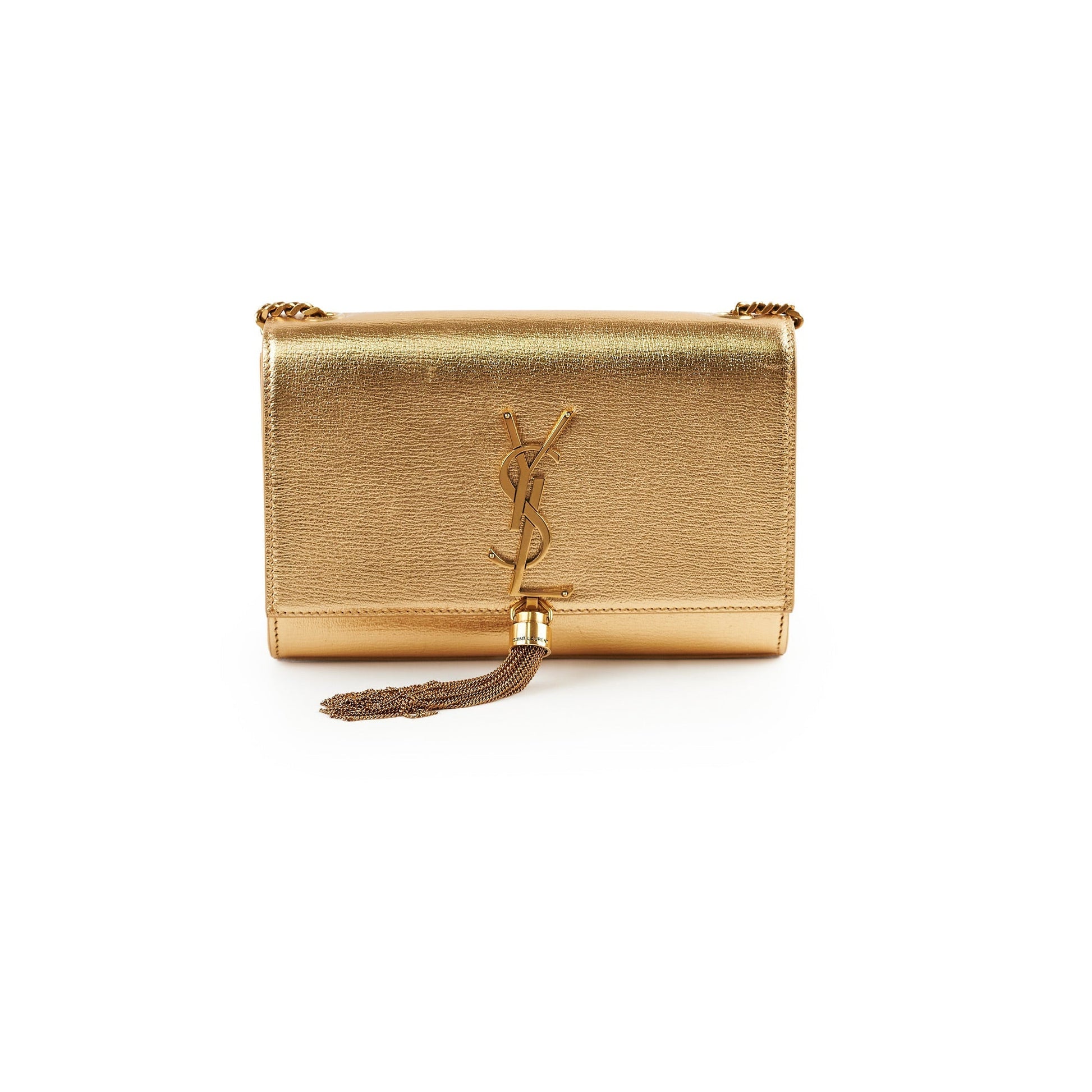 YSL Saint Laurent Kate Tassle Bag Gold Small Crossbody Bag