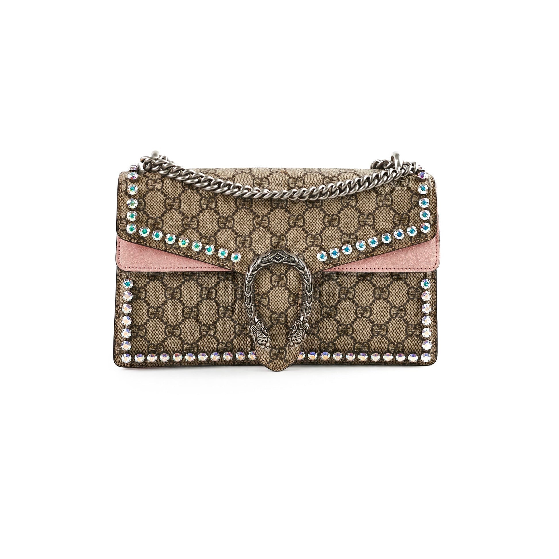 Gucci Crystal Embellished Dionysus Shoulder Bag Small