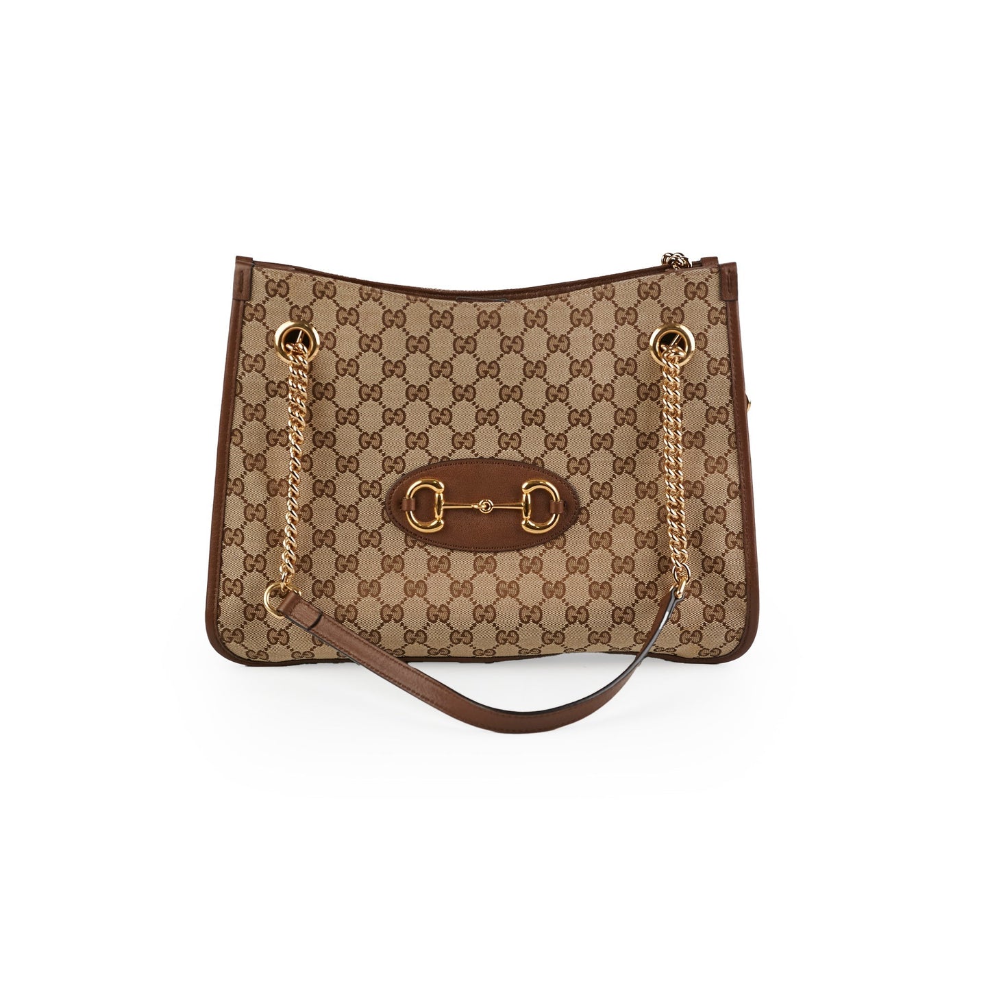 Gucci Tote Monogram Brown Shoulder Bag