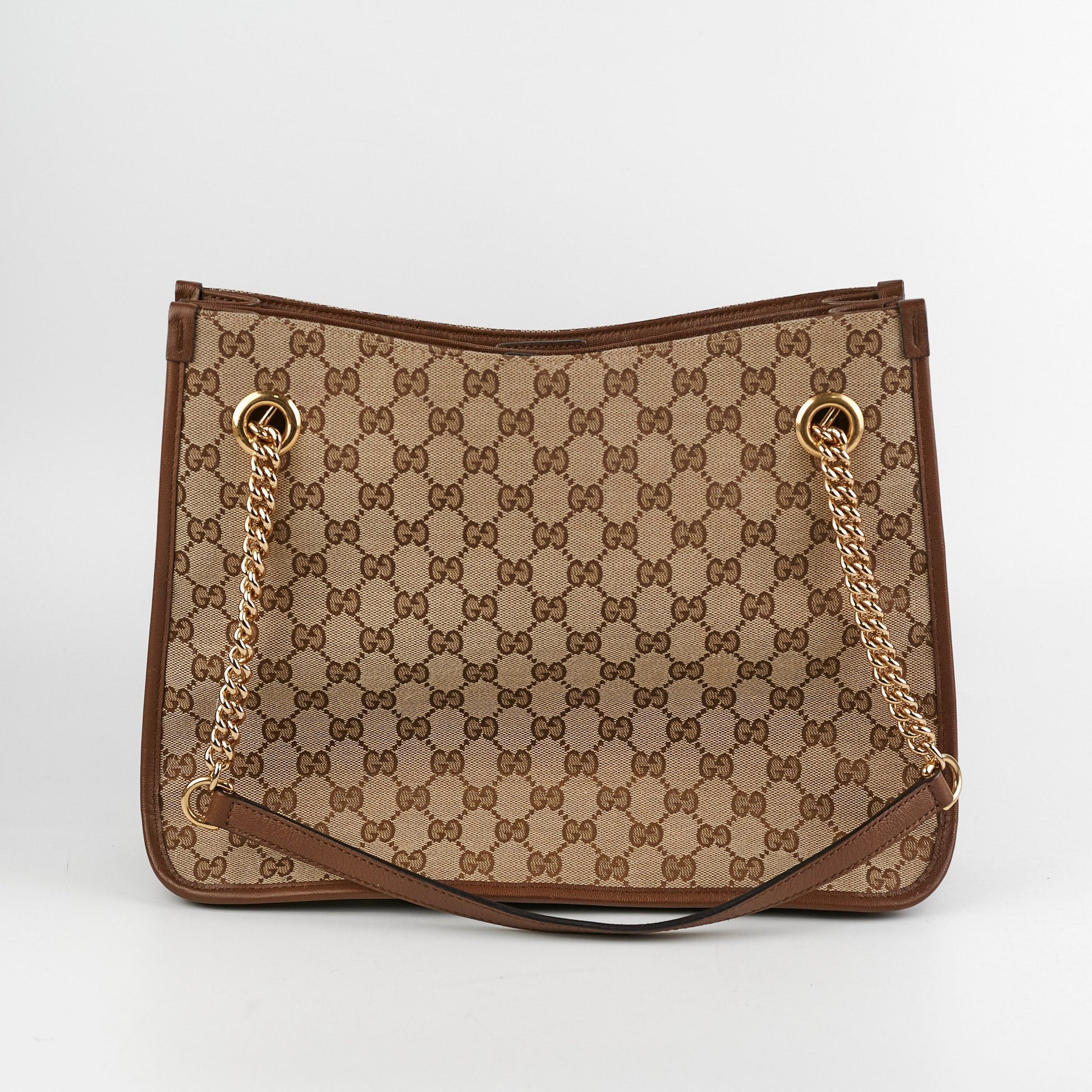Gucci Tote Monogram Brown Shoulder Bag