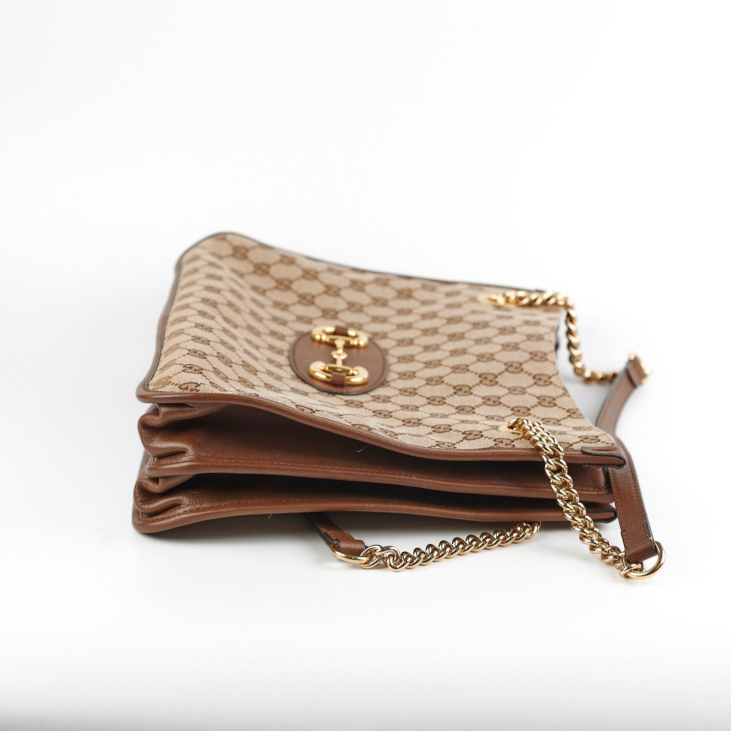 Gucci Tote Monogram Brown Shoulder Bag