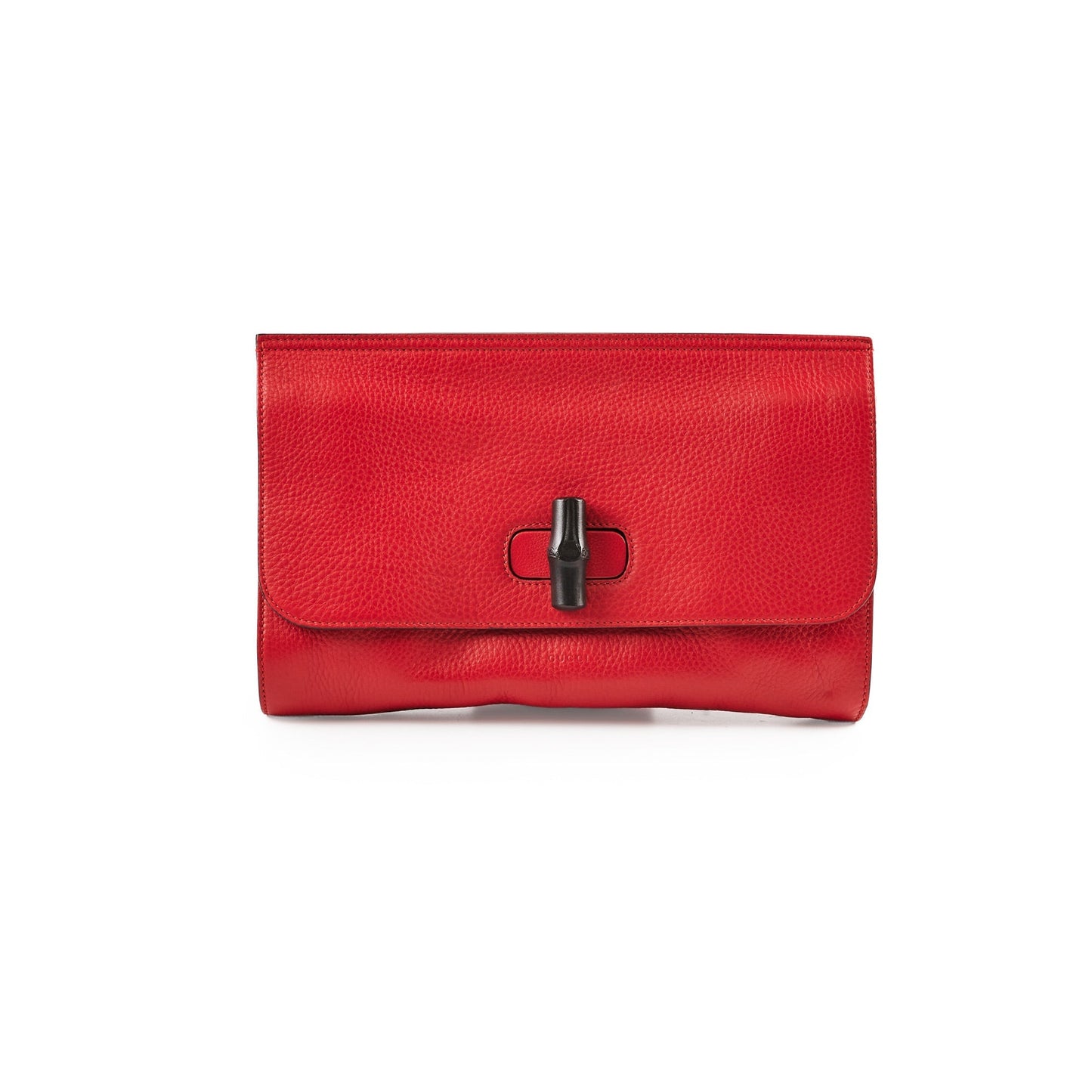 Gucci Bamboo Clutch Red Large Clutch Bag