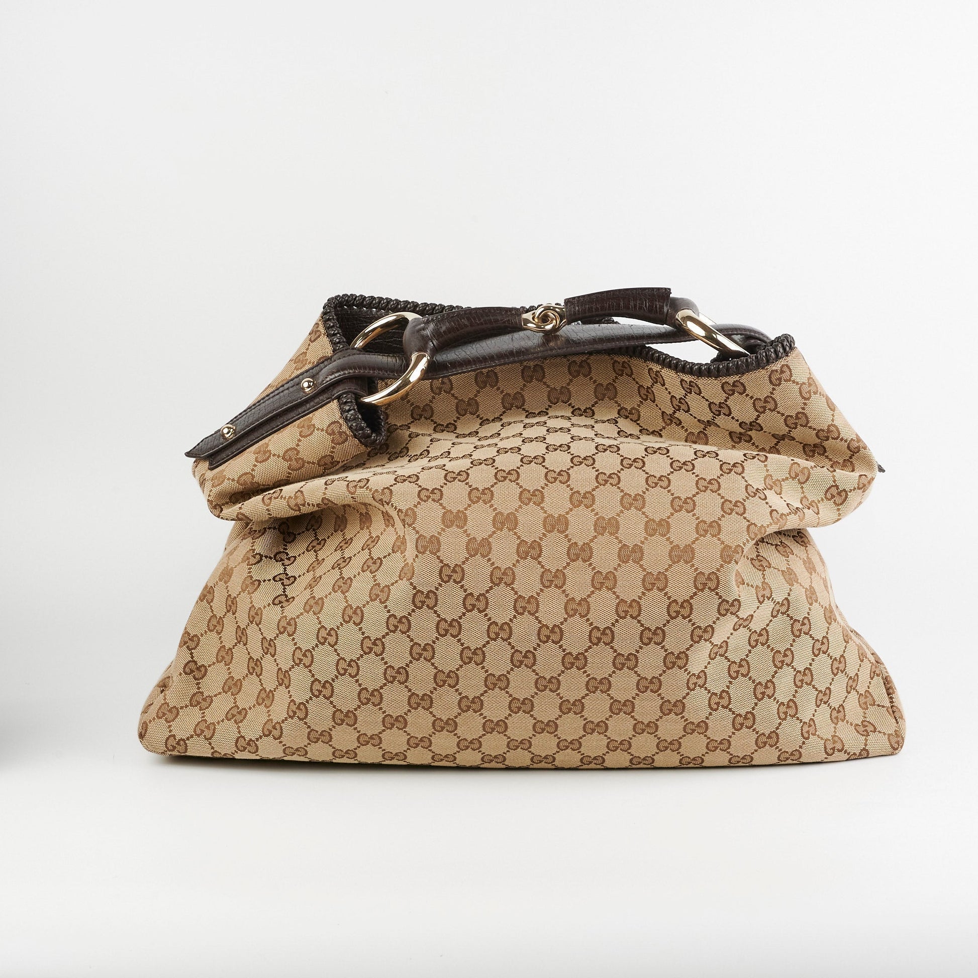 Gucci Hobo Bag Canvas Monogram Tote Bag