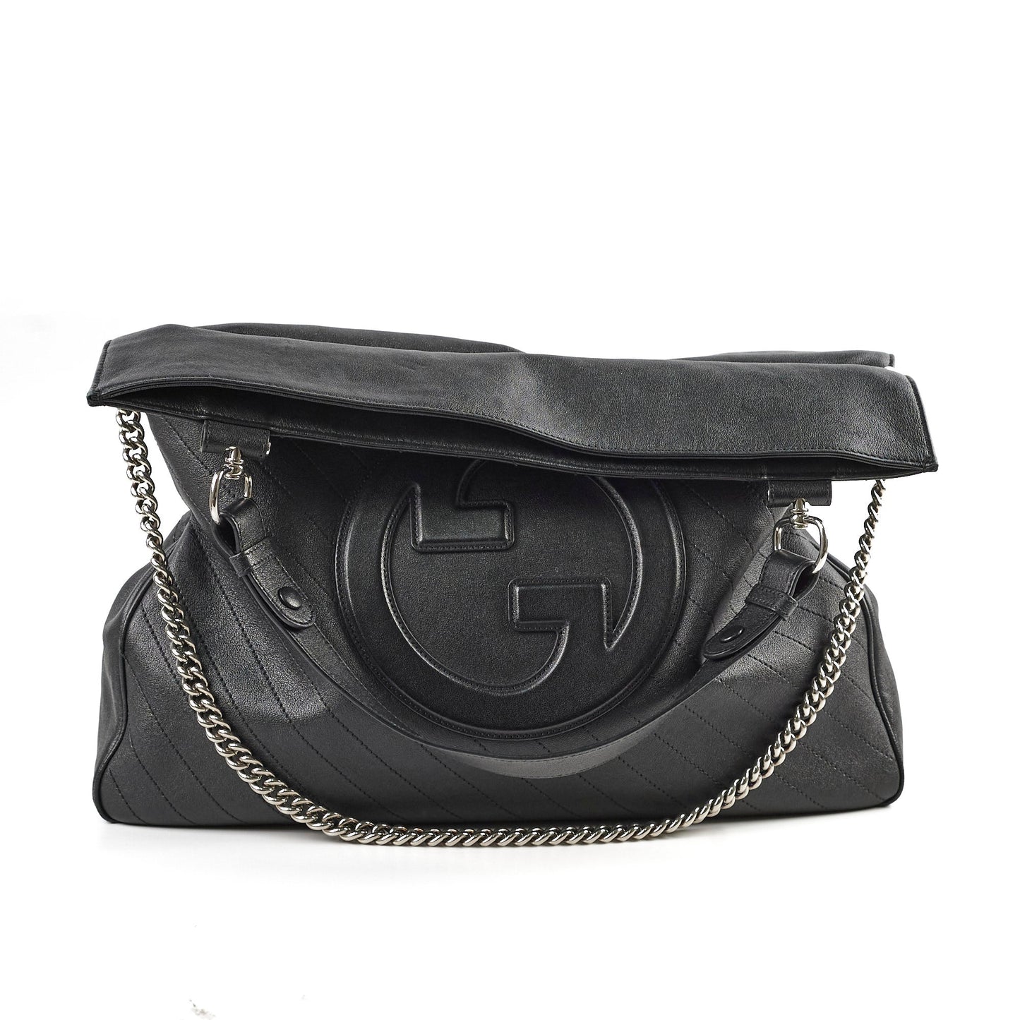 Gucci Soft Tote Leather Black Tote Bag