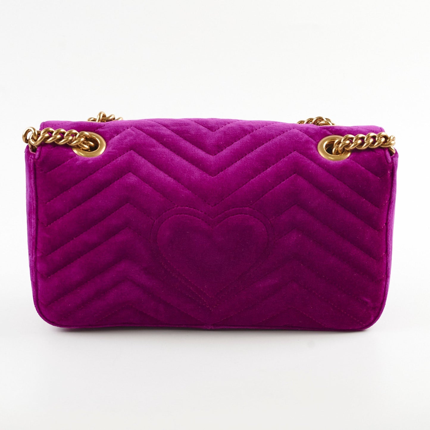 Gucci Velvet Violet Marmont Crossbody Bag Small