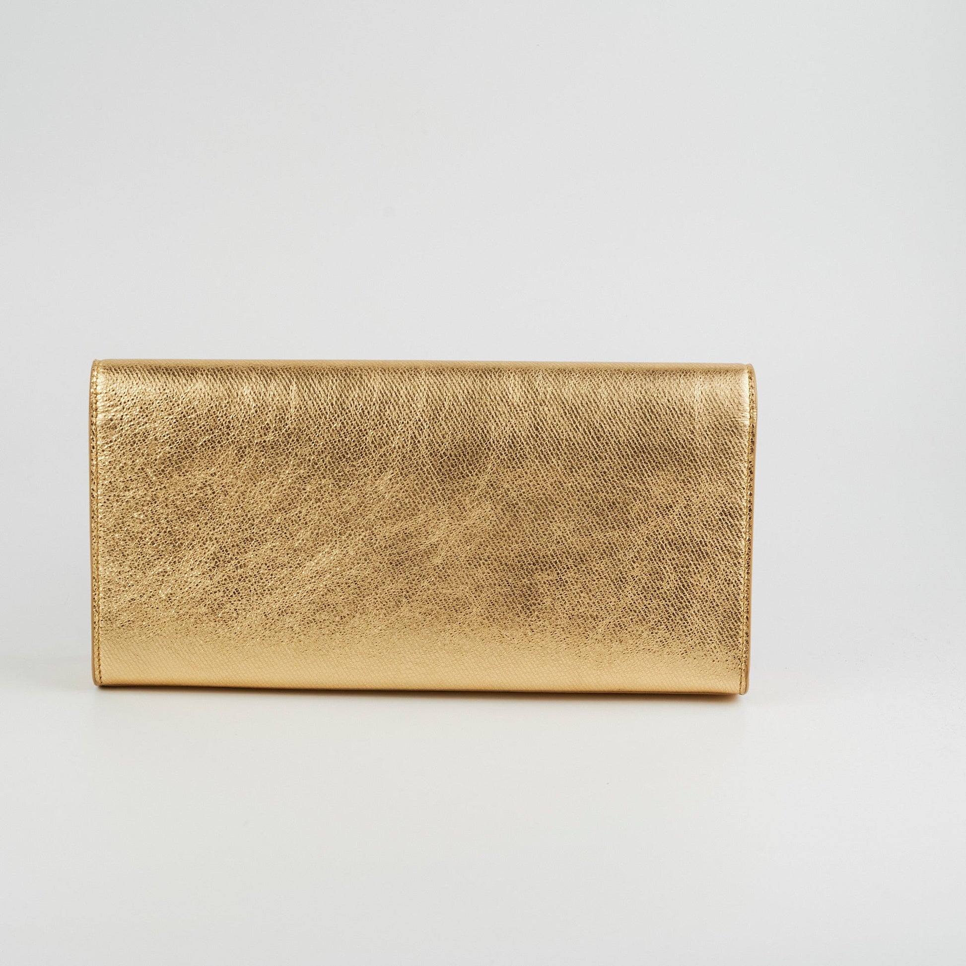 YSL Saint Laurent Kate Tassel Clutch Gold Clutch Bag