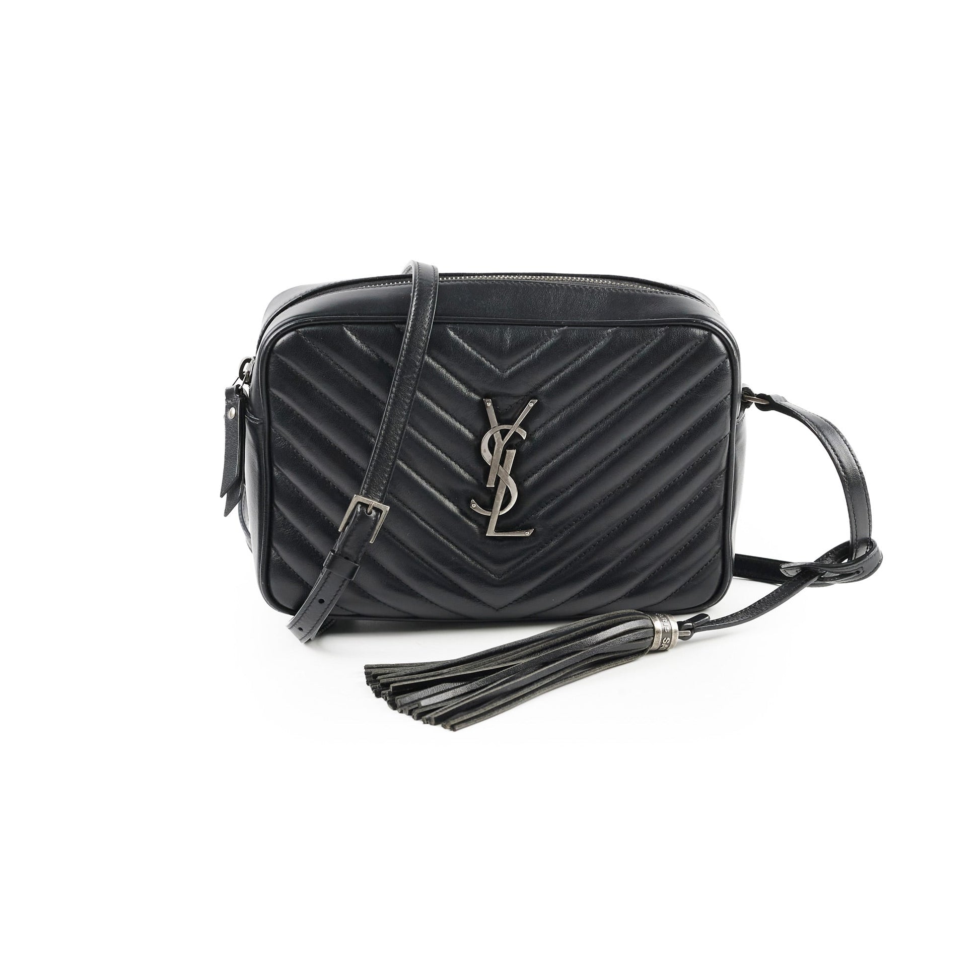 YSL Saint Laurent Lou Camera Bag Black Crossbody Bag Camera Black Bag