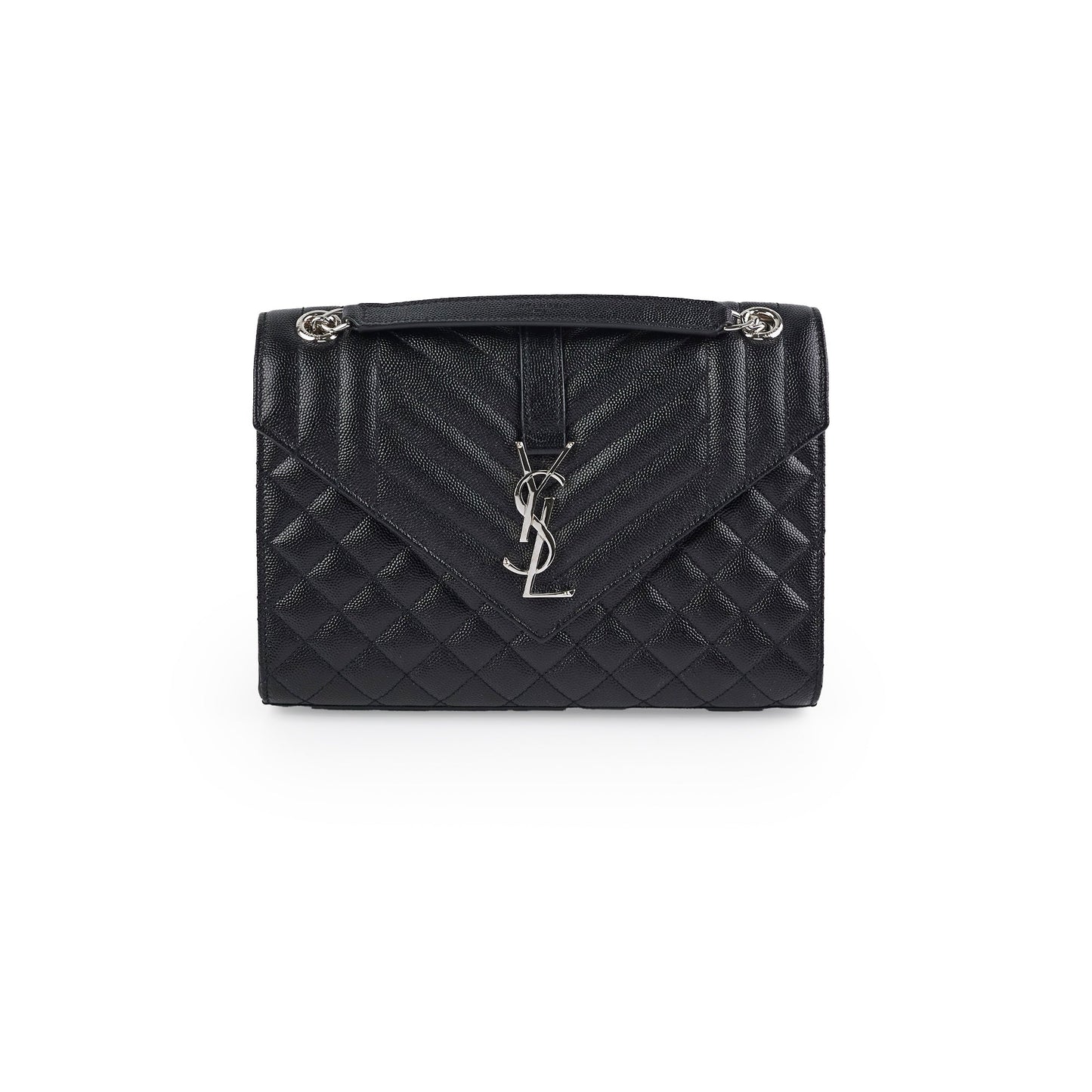 YSL Saint Laurent Envelope Bag Black Medium Crossbody Bag