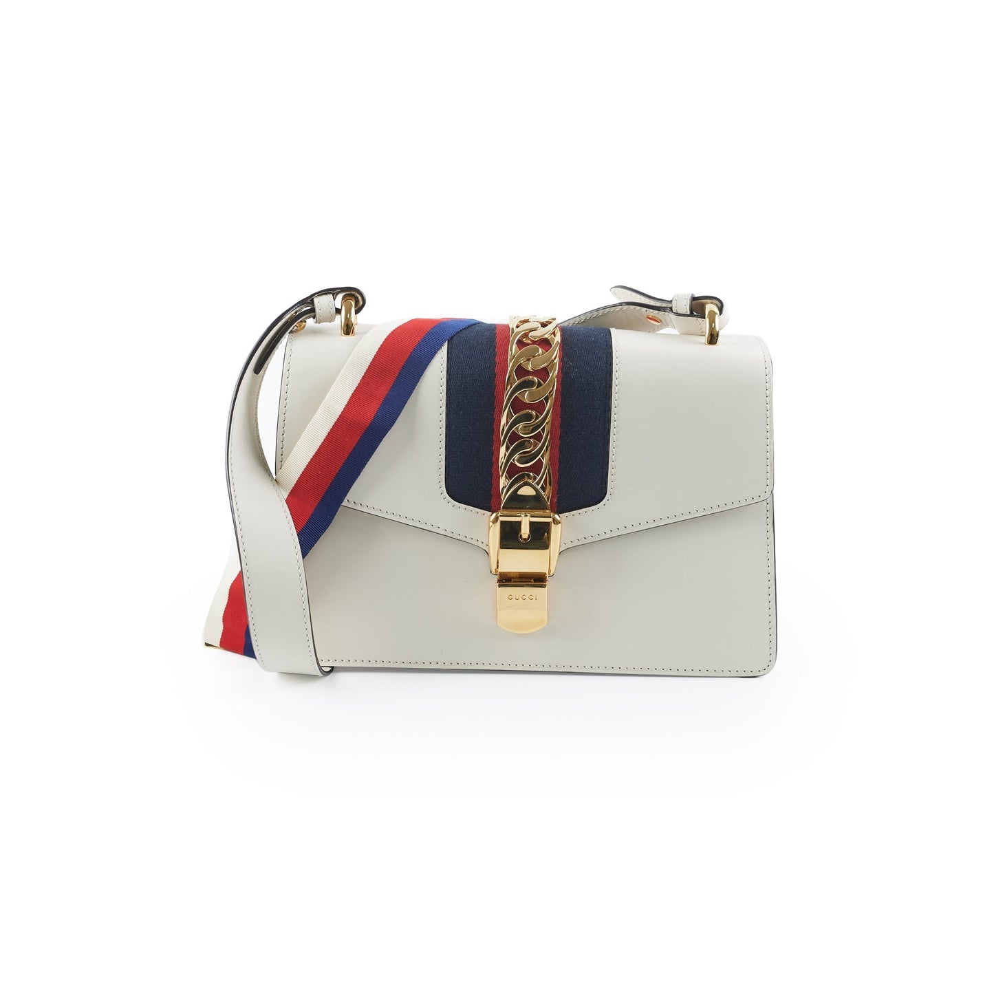 Gucci Sylvia Shoulder Bag White