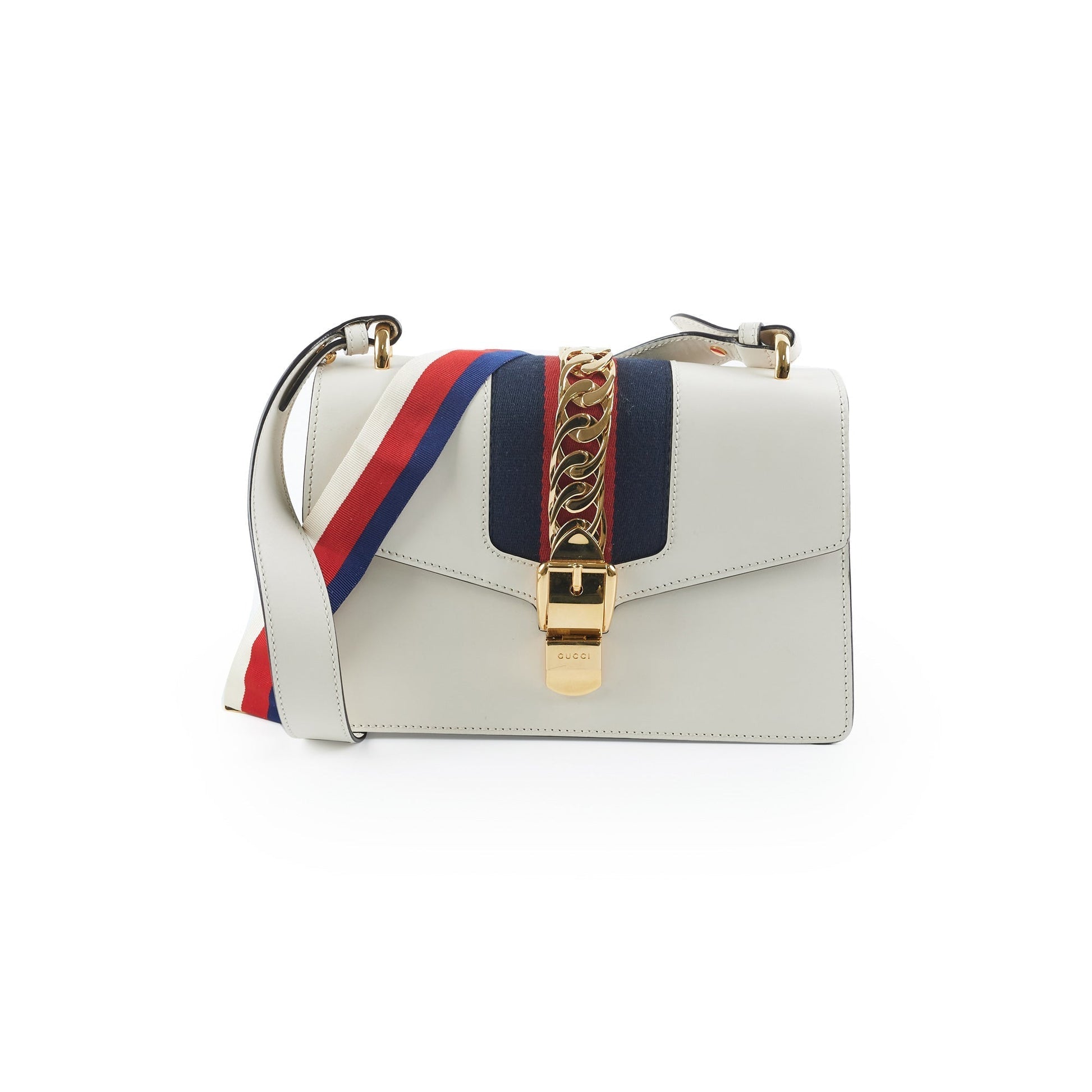 Gucci Sylvia Shoulder Bag White