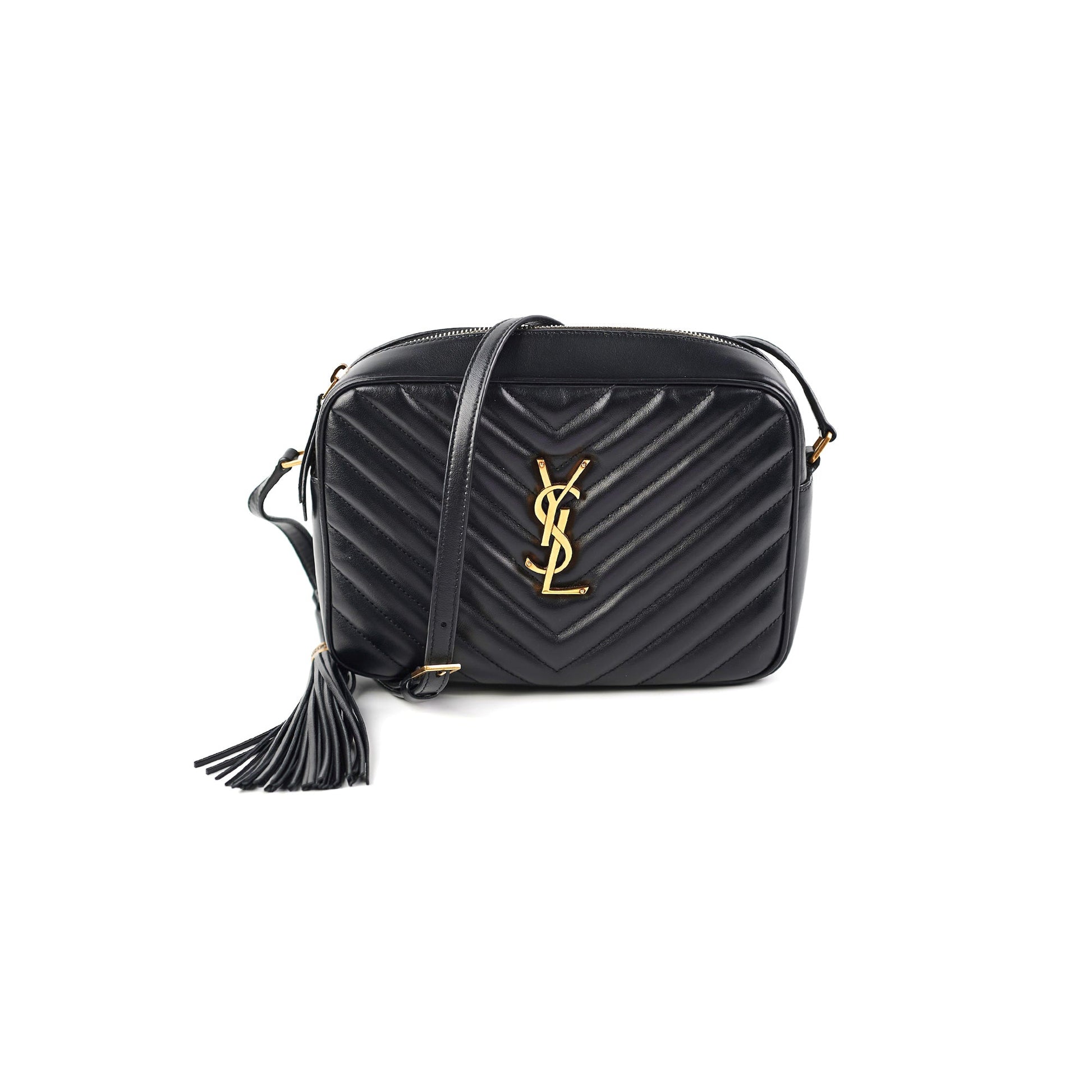 YSL Saint Laurent Lou Camera Bag Black Travel Bag Black Camera Bag