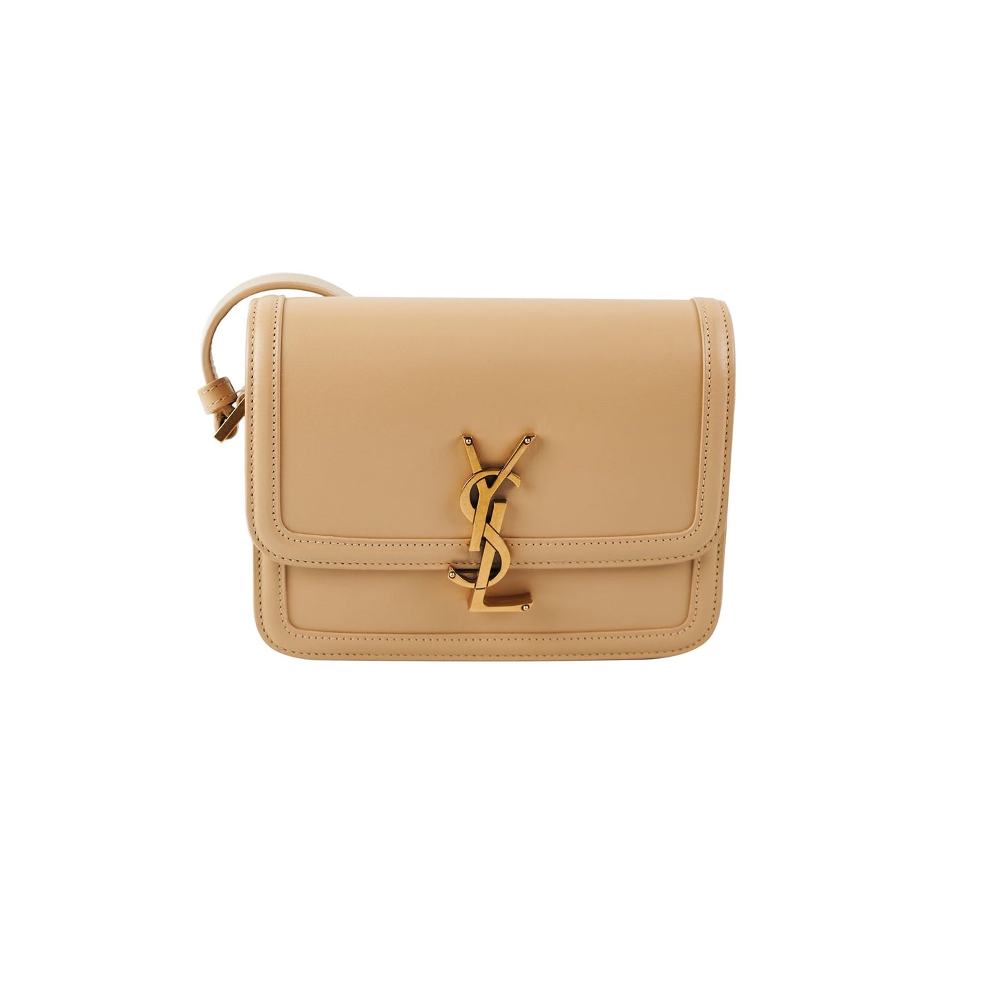 YSL Saint Laurent Solferino Shoulder Bag Beige Small