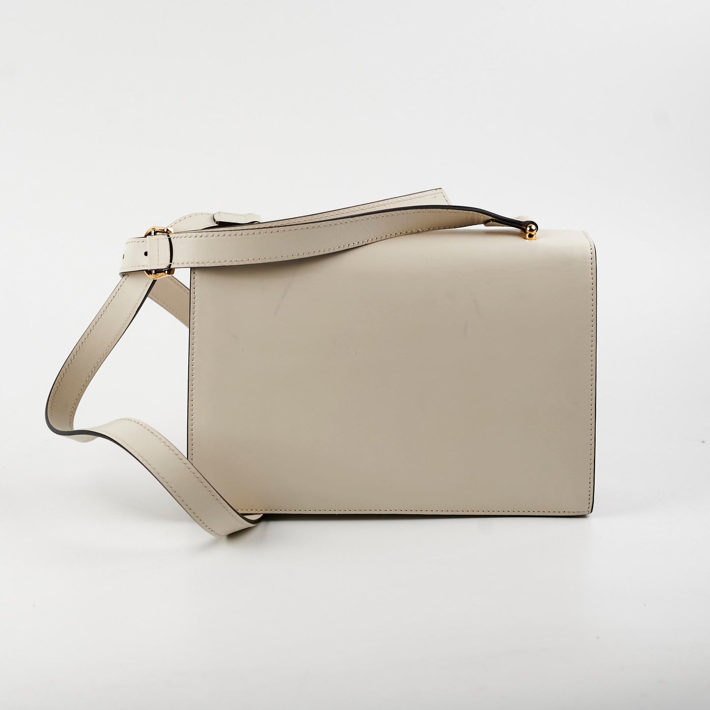 Gucci Lock Crossbody Bag Cream Logo